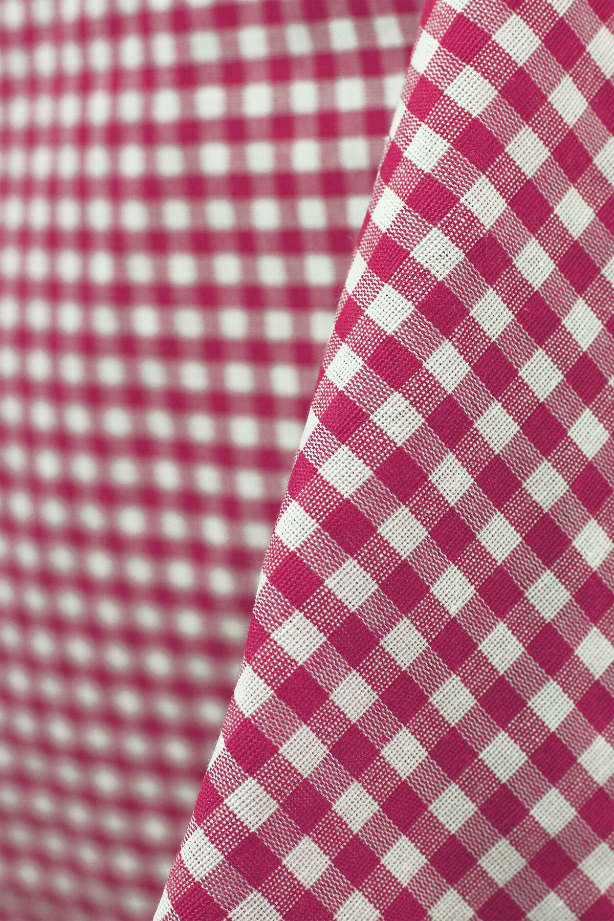 Soft Kare-Gingham Round Tablecloth 5