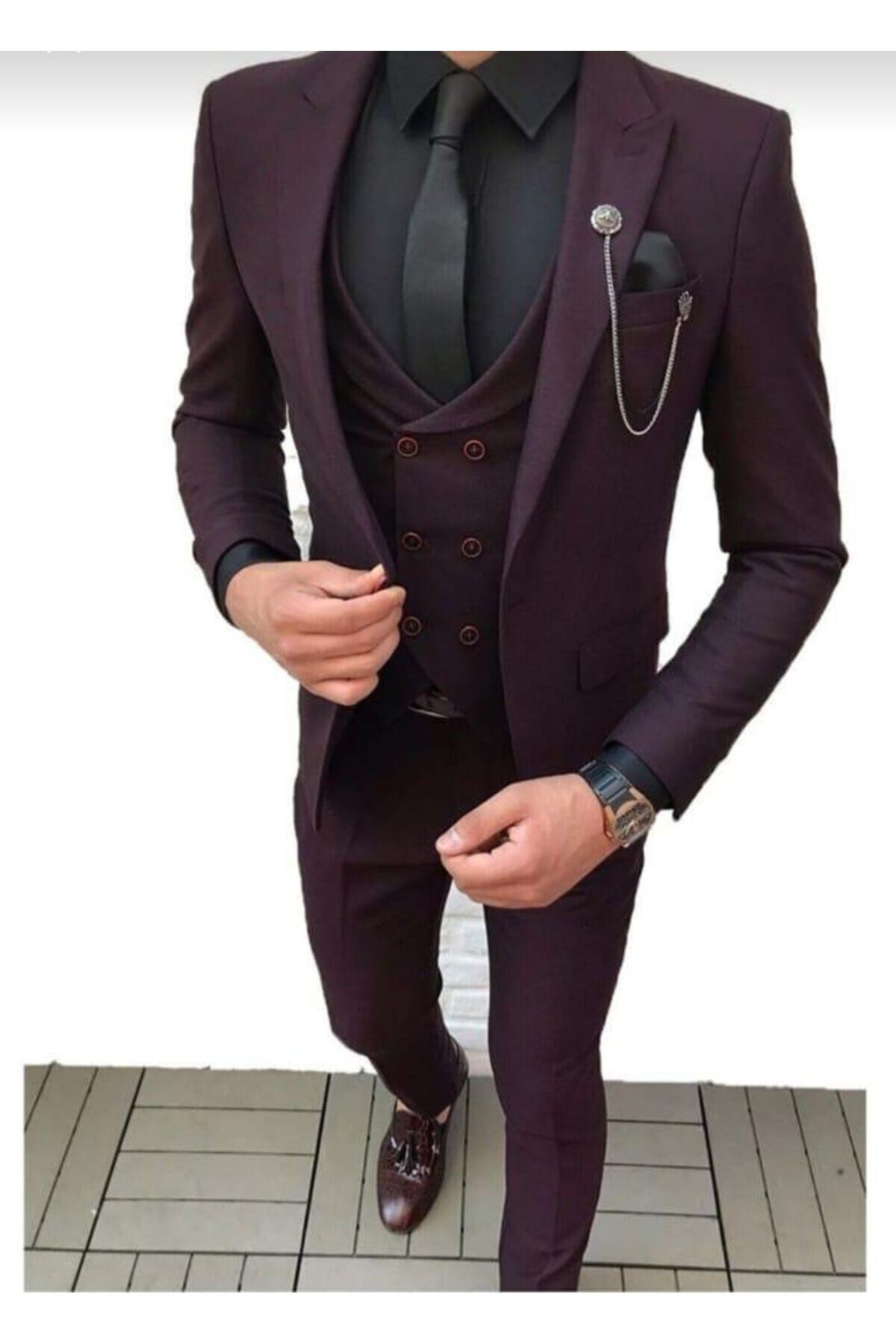 MISTER MR.PAPYON FASHION Yelekli Takım Elbise