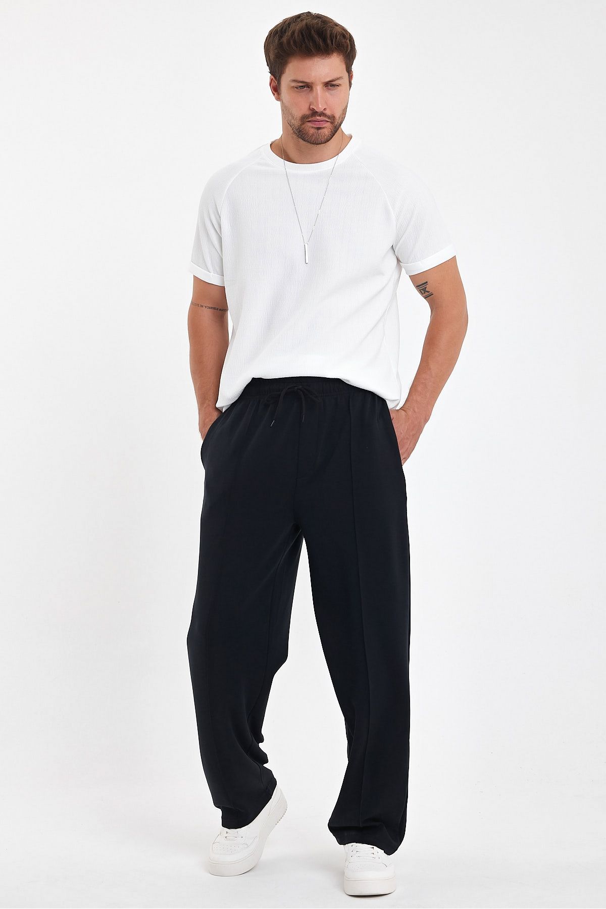 Plus Ninety-Plusninety Men's Baggy Sweatpants - Comfortable Fabric and Lycra Bottom Pants 7