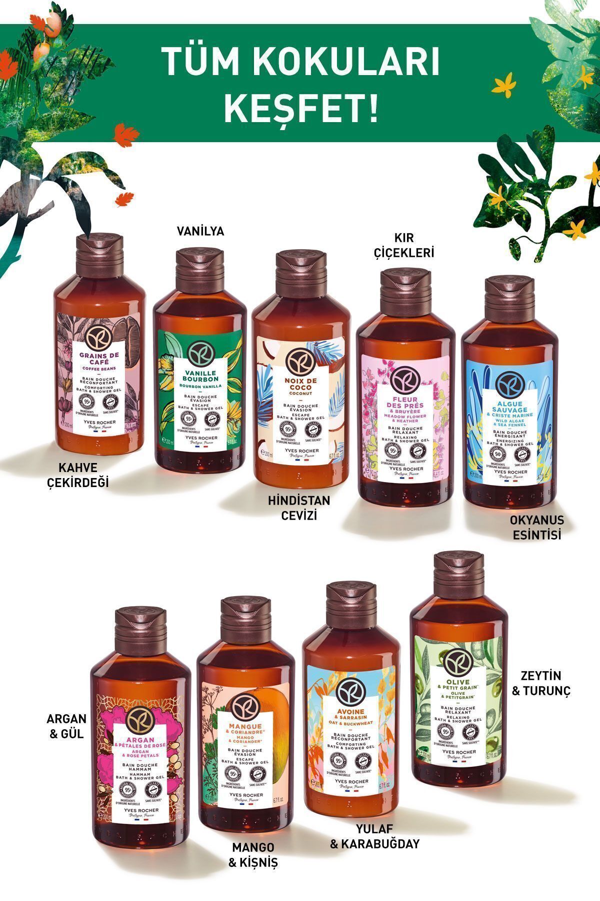 ژل و کرم دوش زنانه – مردانه  Yves Rocher | 13444 اورجینال - تصویر 7