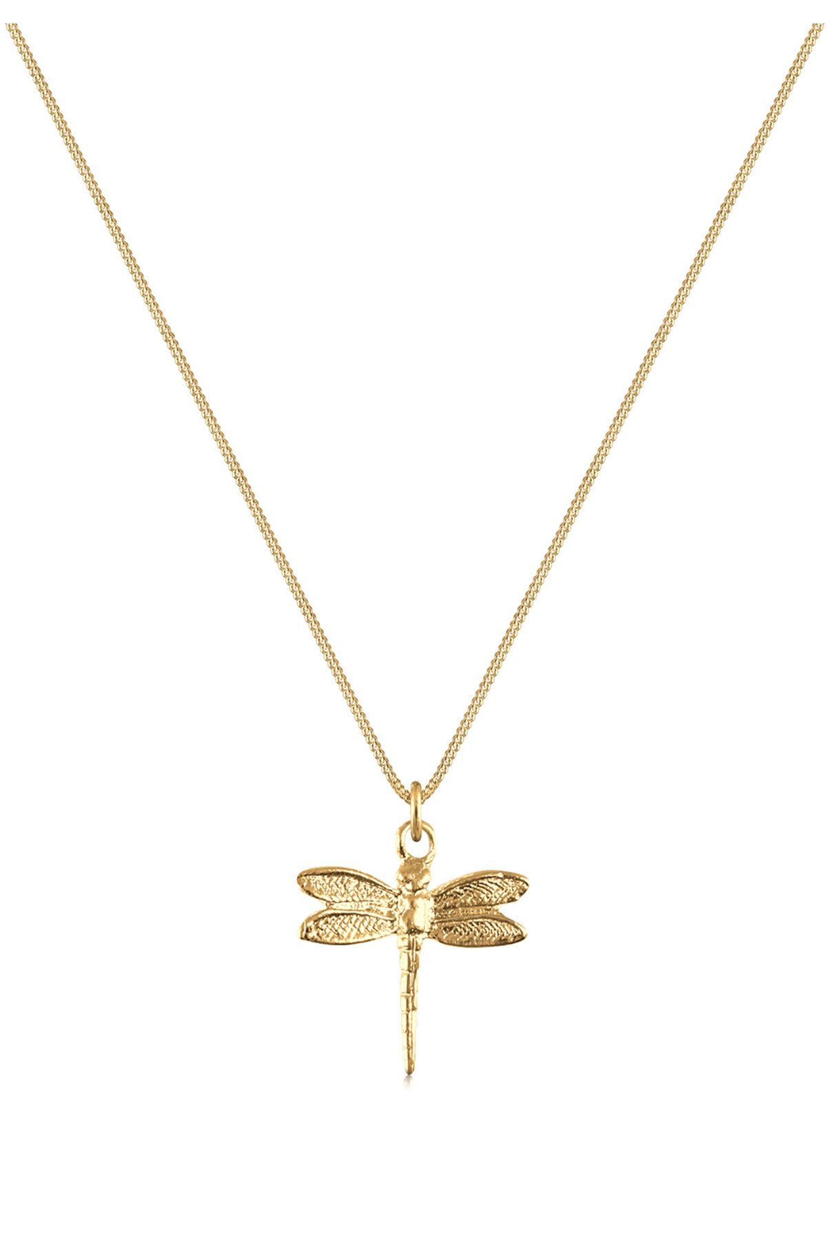 ELLI-Halskette Damen Panzerkette Libelle Anhänger Filigran 925 Sterling Silber 2