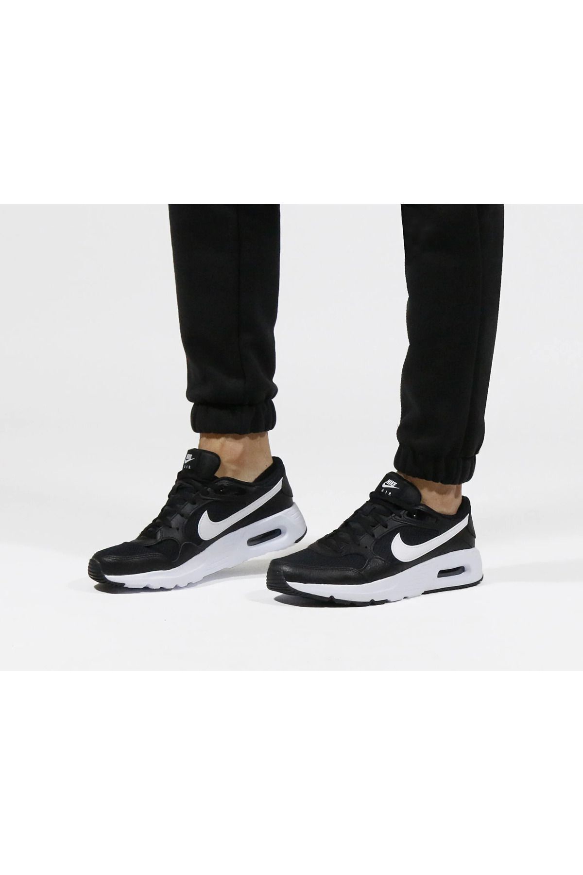 اسنیکر مشکی زنانه کفش های روزانه سیاه و سفید Air Max SC Nike