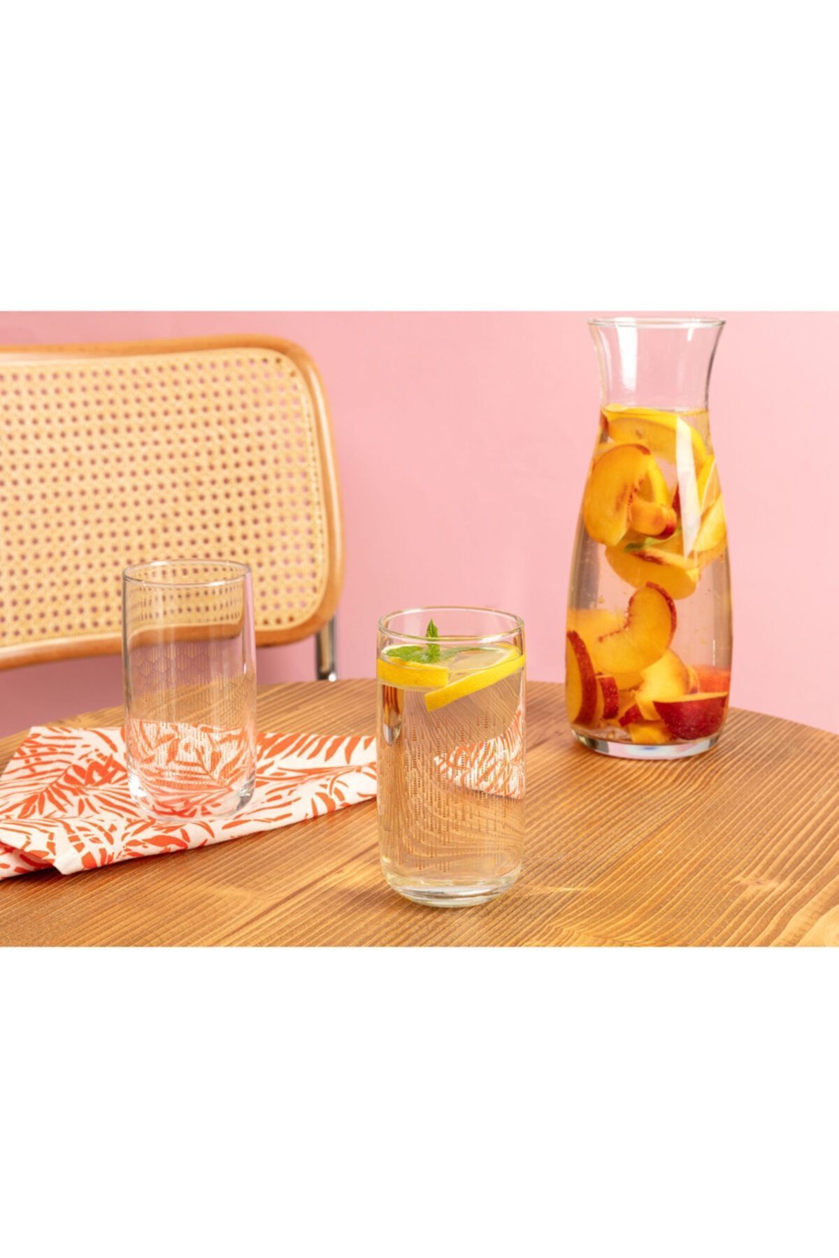 Madame Coco Set De 4 Pahare Pentru Băuturi Răcoritoare Musette Golden Rain - 365 Ml - One Size