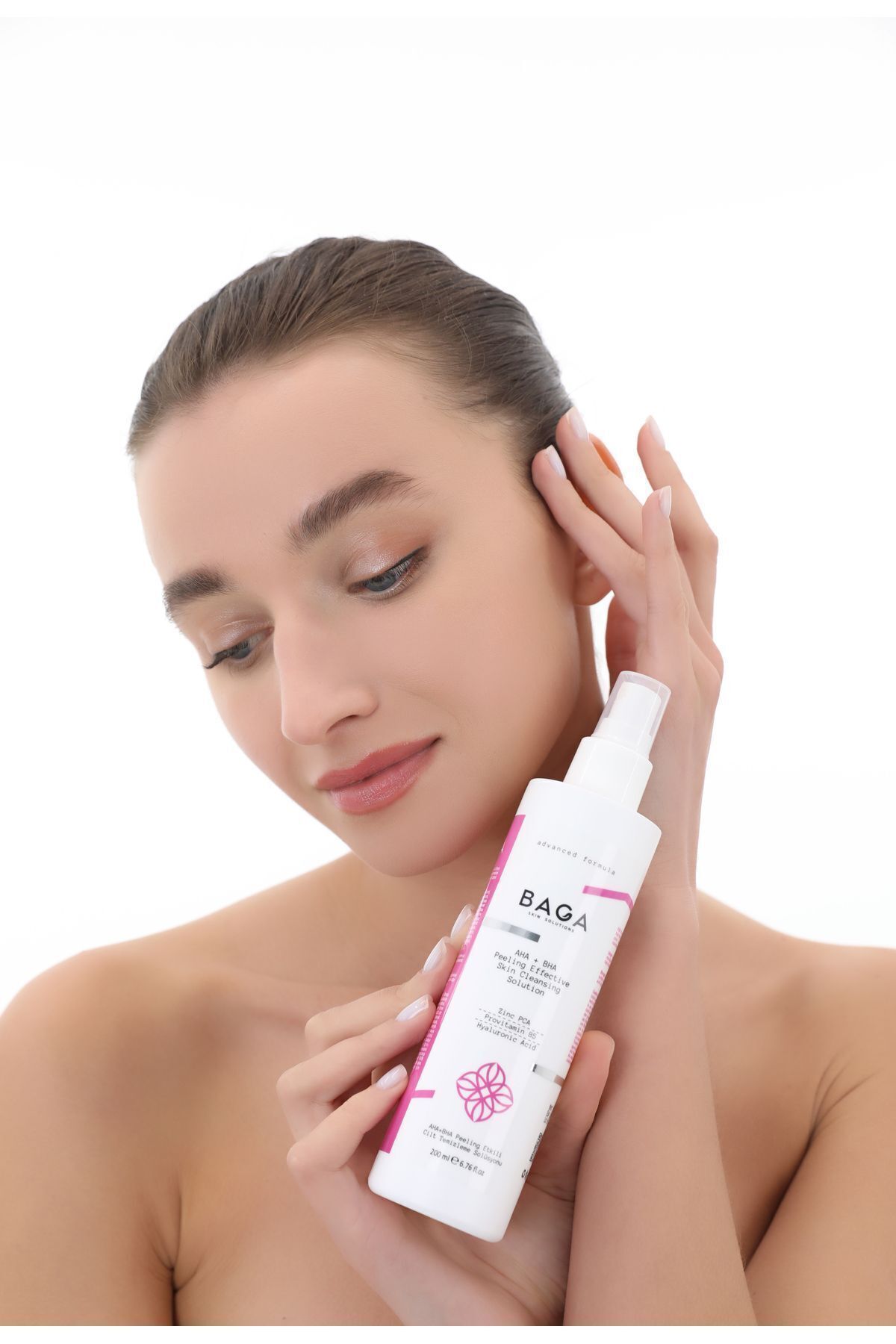 Aha+Bha Peeling Etkili Canlandırıcı ve Gözenek Sıkılaştırıcı Cilt Temizleme Solüsyonu 200 Ml — Baga120 — تصویر 2 از 8