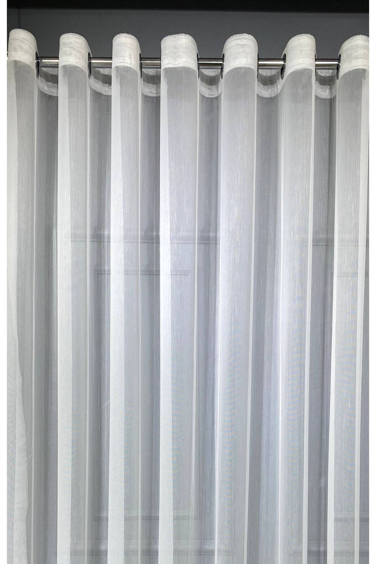 Gold Yellow Gold Marble Glazed Foil Pattern Design Rustic Eyelet Tulle Curtain