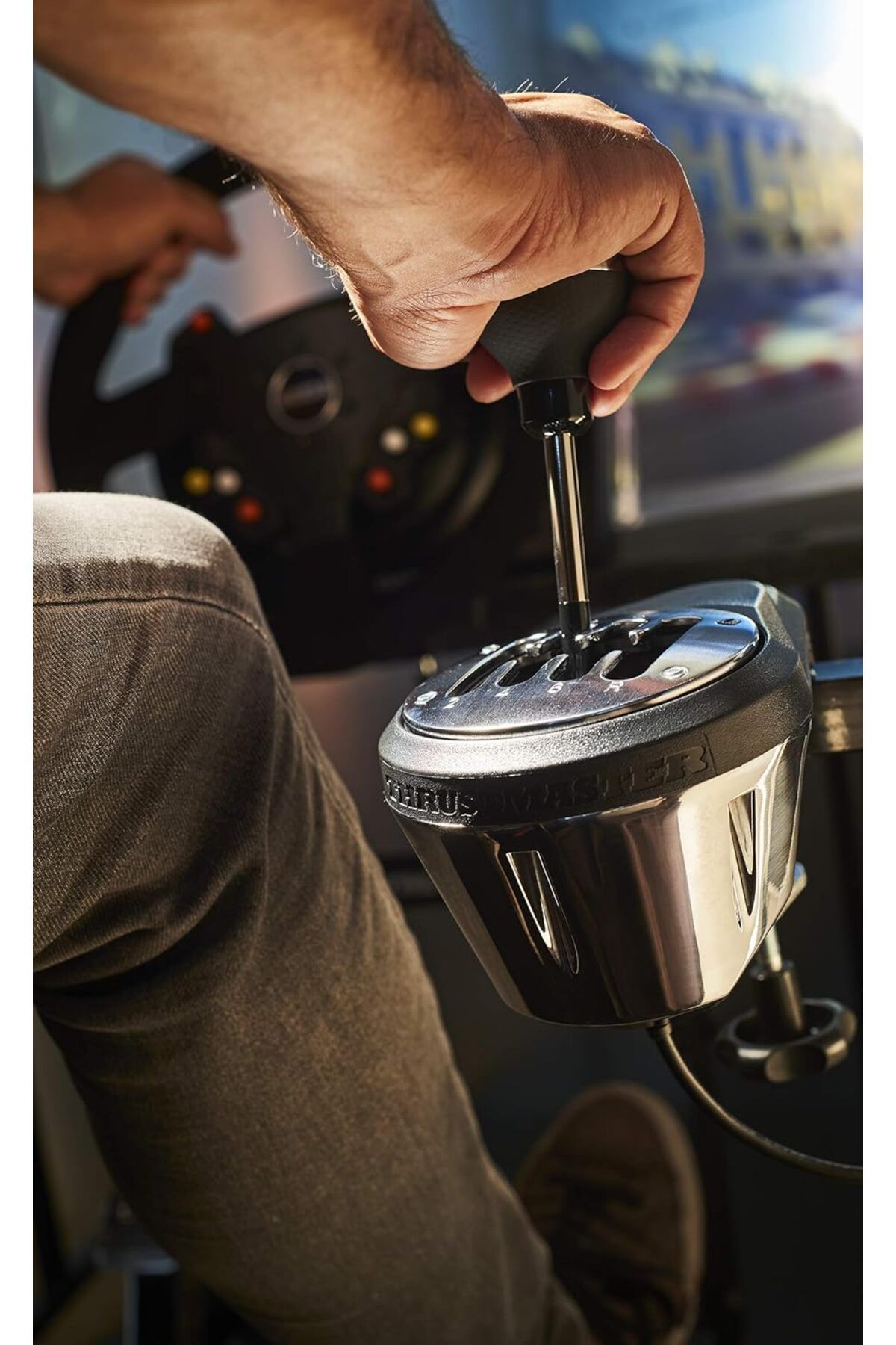 Thrustmaster-TH8A Shifter Add-On - high-end gearbox. Multi-platform: Windows, PS3/4/5, Xbox One/Series X|S 2