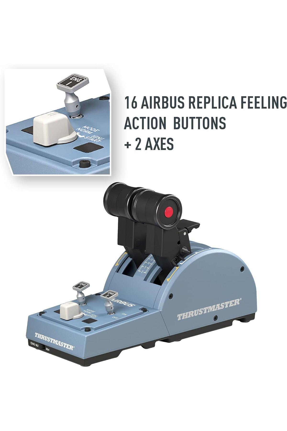 Thrustmaster-TCA Quadrant Airbus: Airbus throttle replica, magnetic tech, airliner functions for pc 6