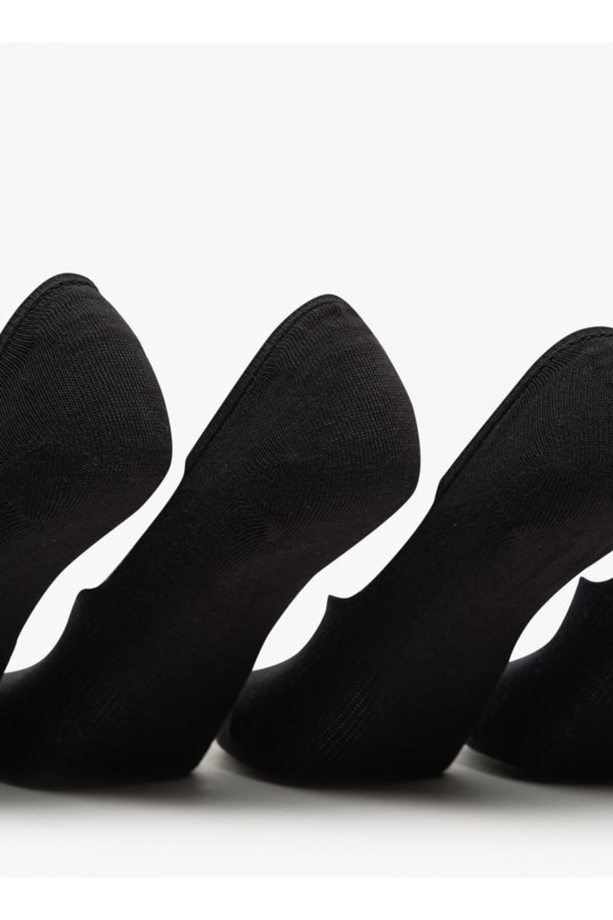 Flora Bella by Shoexpress-Solid No Show Socks - Set of 5 2