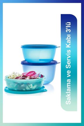 Tupperware Saklama ve Servis Kabı 3'lü Set