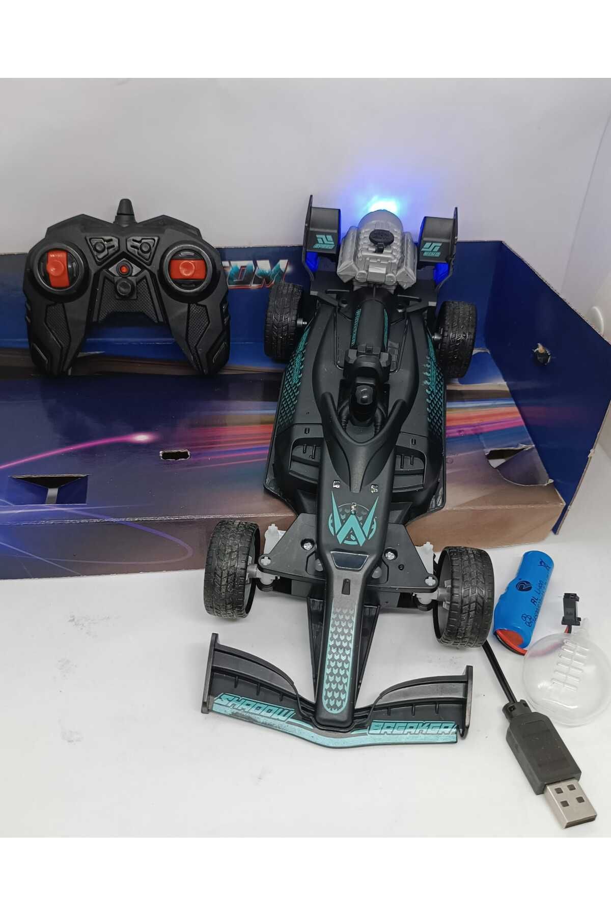 Süper Hızlı Uzaktan Kumandalı Şarjlı Formula 1 Arabası Buhar Atan Duman Çıkaran F1 Araba