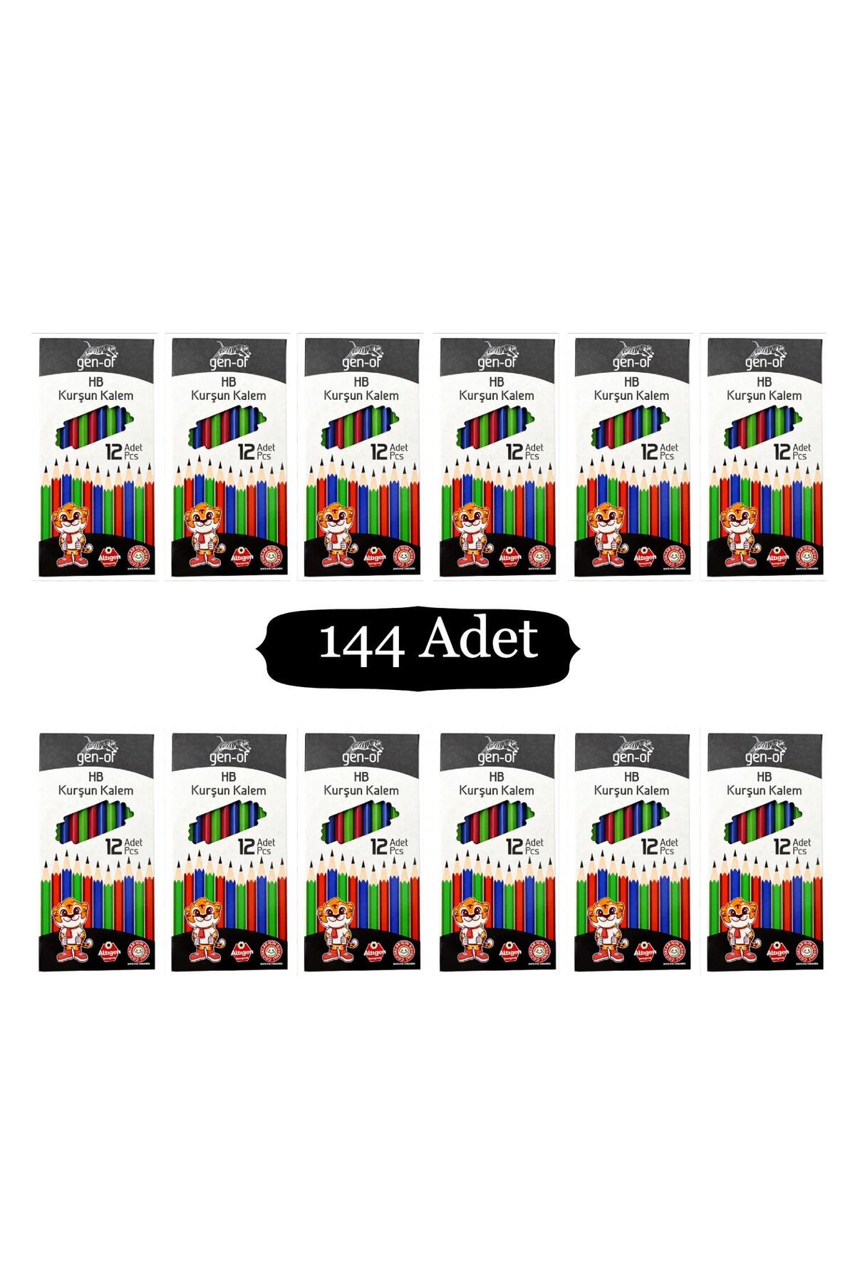 Gen-Of HB Köşeli Kurşun Kalem (GEN-6000) 144 Adet