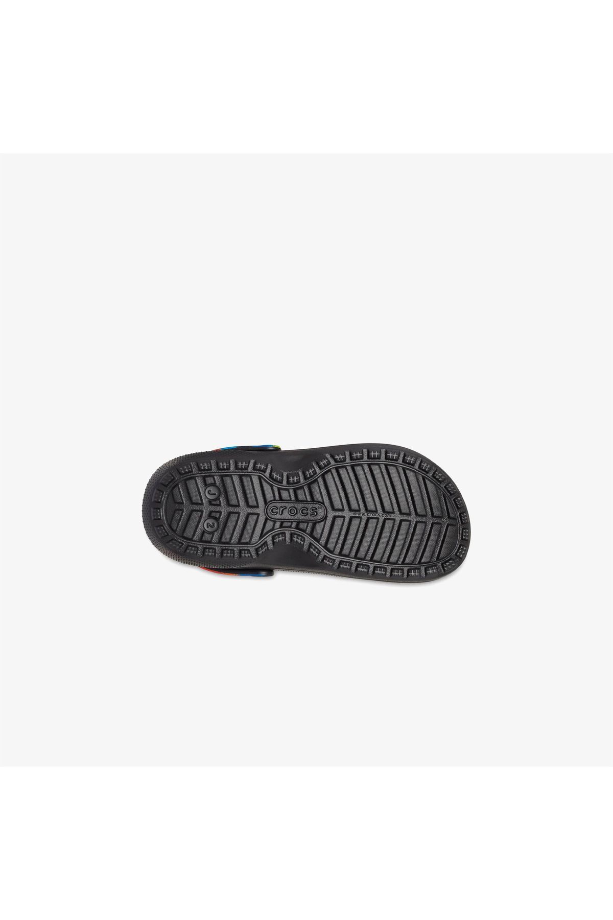 Crocs-Klassische, gefütterte Spray Dye Clog-Hausschuhe für Kinder in Schwarz 4