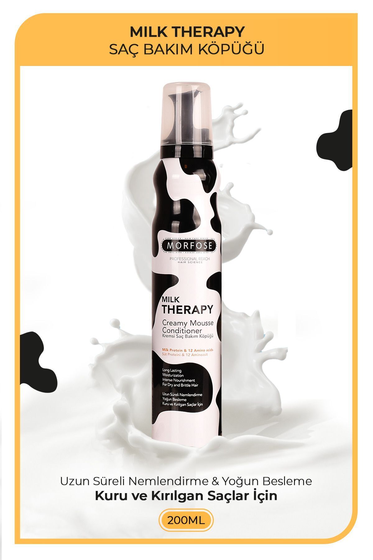 Morfose Milk Therapy Saç Köpüğü 200 ml - Besleyici, Koruyucu Etki — KÖPÜĞÜelsevkozmetik