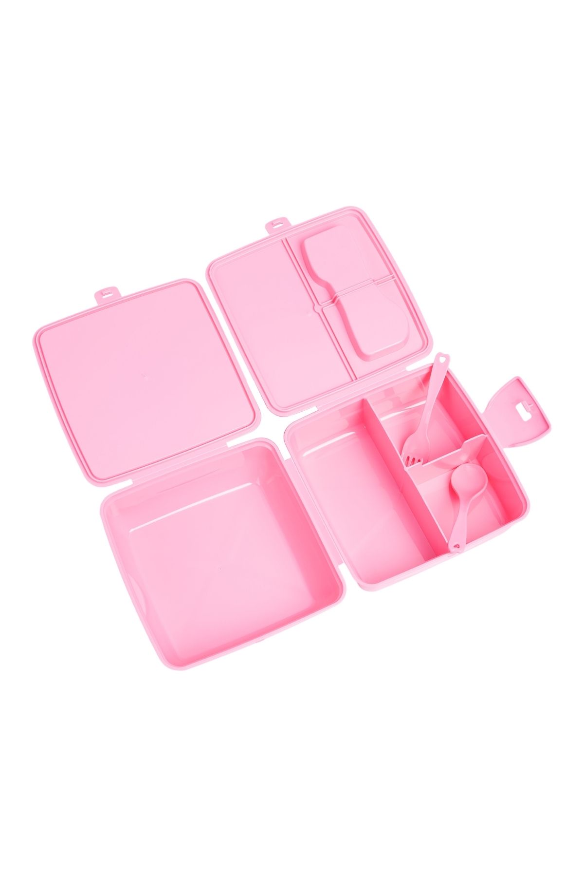 WİGGLE-Wiggle Hello Kitty - 4 Compartment Children's Lunch Box, Food Storage Container, with Spoon and Fork 2