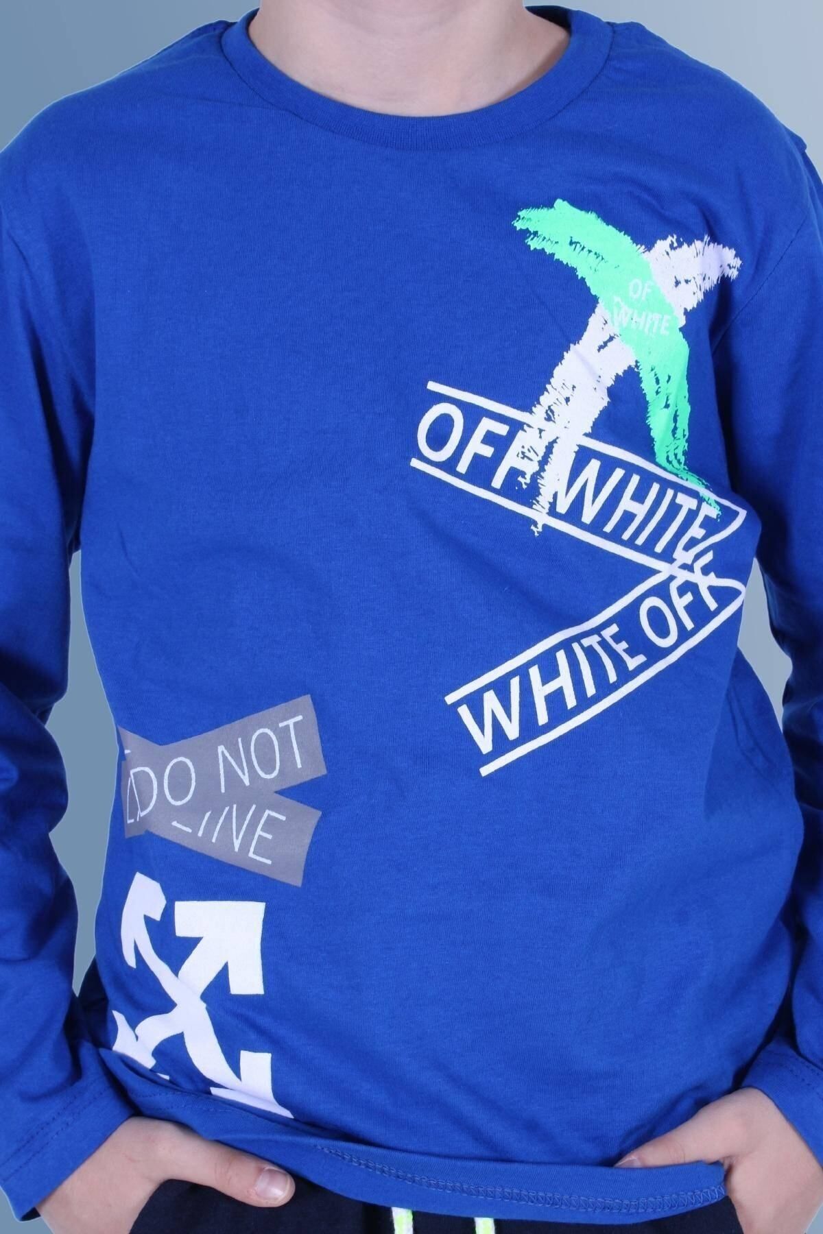 سویشرت پسرانه آبی PANİO KİDS | PK00214 اورجینال - تصویر 5