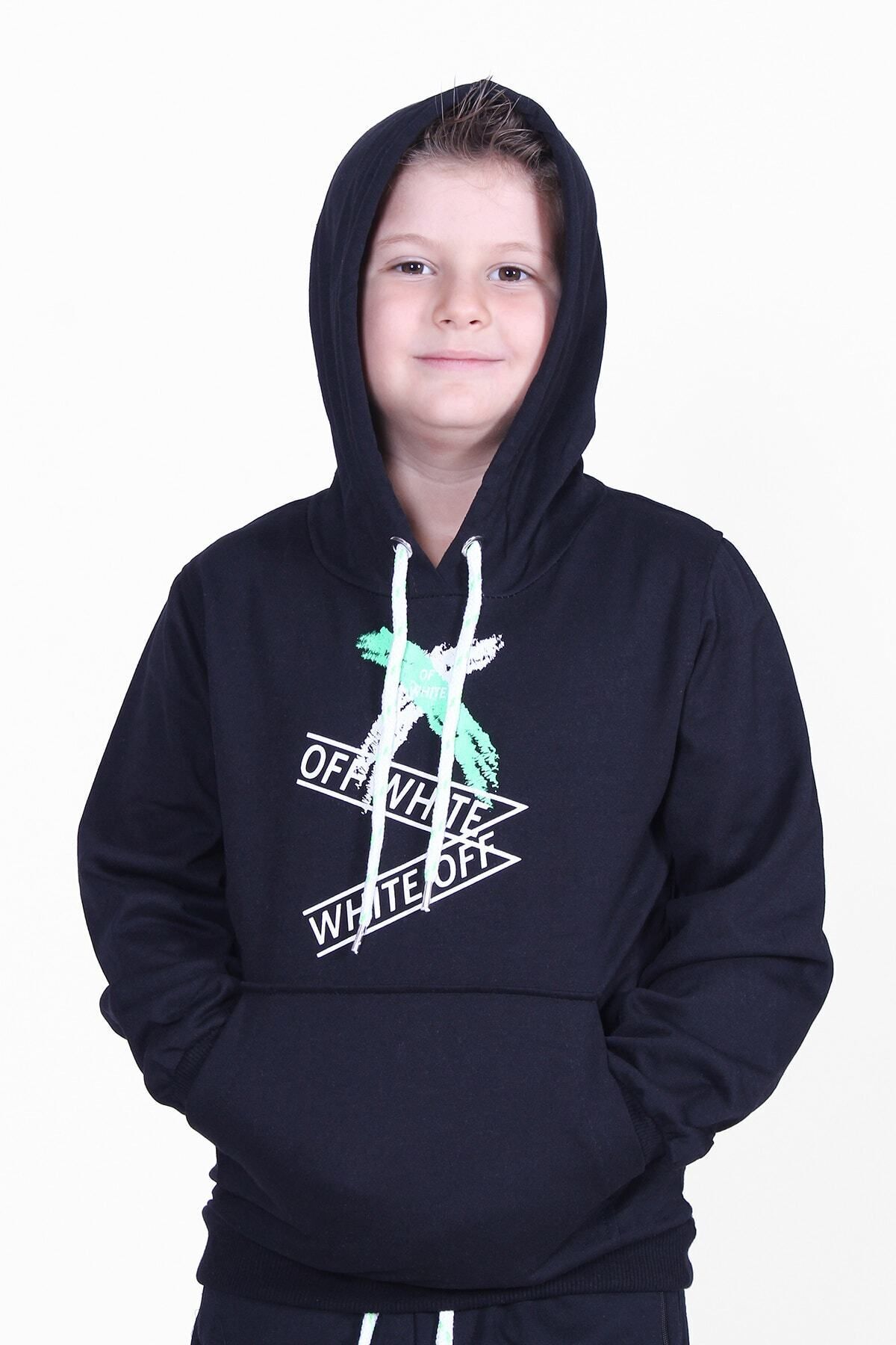 سویشرت پسرانه مشکی PANİO KİDS | PK00165 اورجینال - تصویر 4