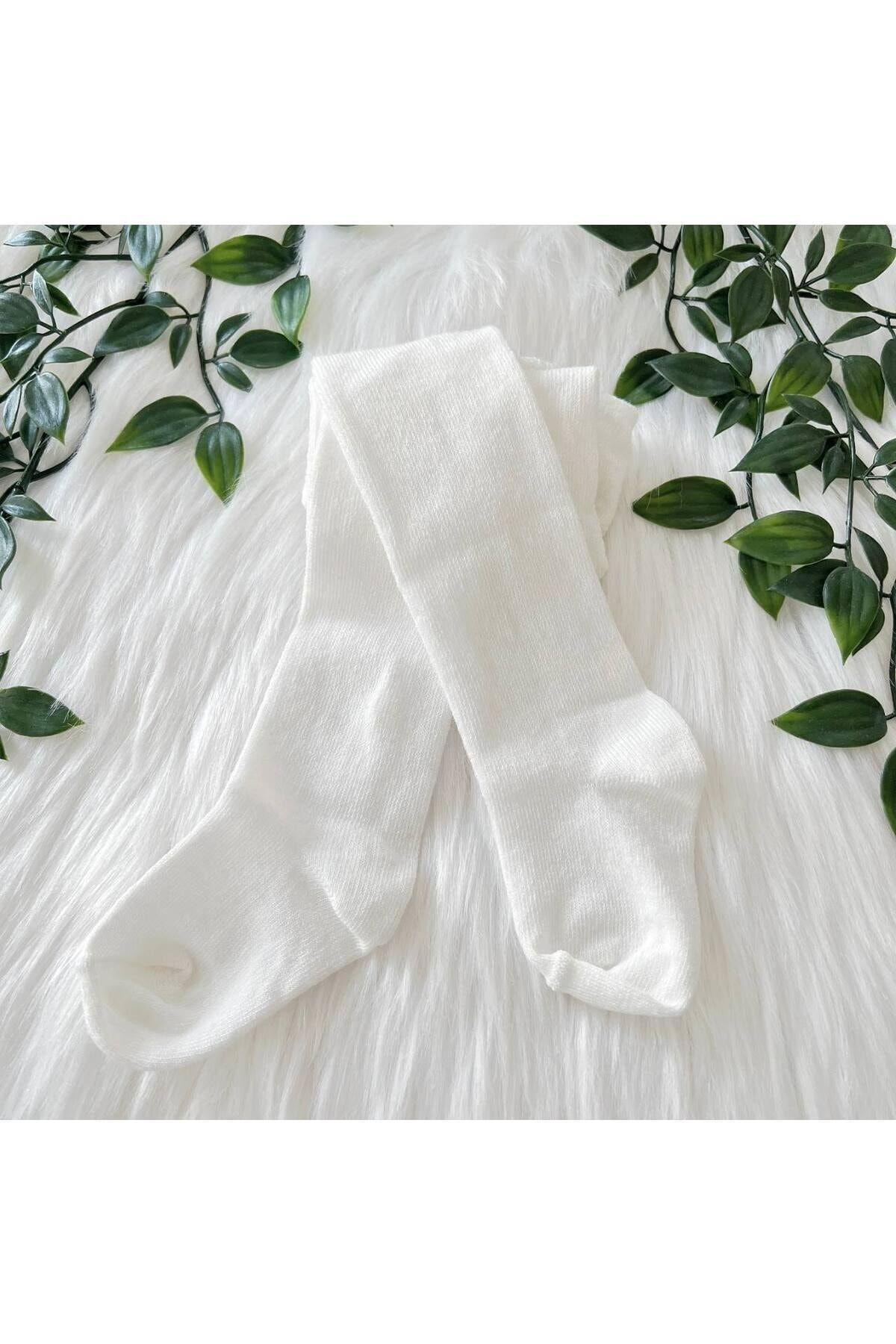 Minimus Yenidoğan Kız Bebek Ve Çoçuk Pamuklu Külotlu Çorap Ekru Yeni Doğan Kız Bebek Çorap fotoğrafı 4 (önizleme)