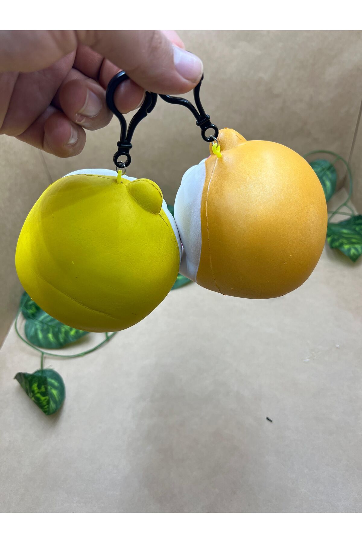 Meyra Accessories 1adet Sevimli Kedi Poposu Squishy Anahtarlık Araba Çanta Süsü Hediyelik Anahtarlık Sukuşi fotoğrafı 6 (önizleme)