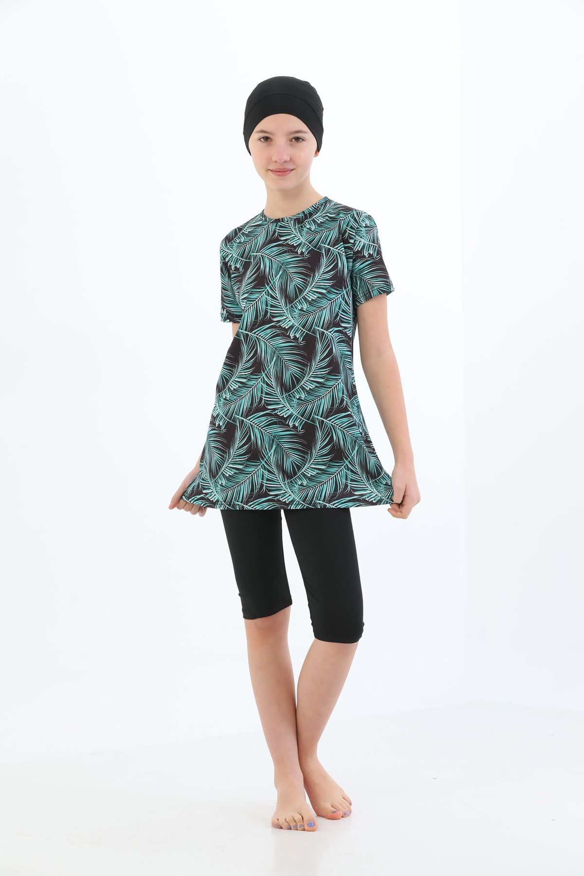 ESEB-Short Sleeve Lycra Children's Swimsuit - Patterned and Comfortable 5