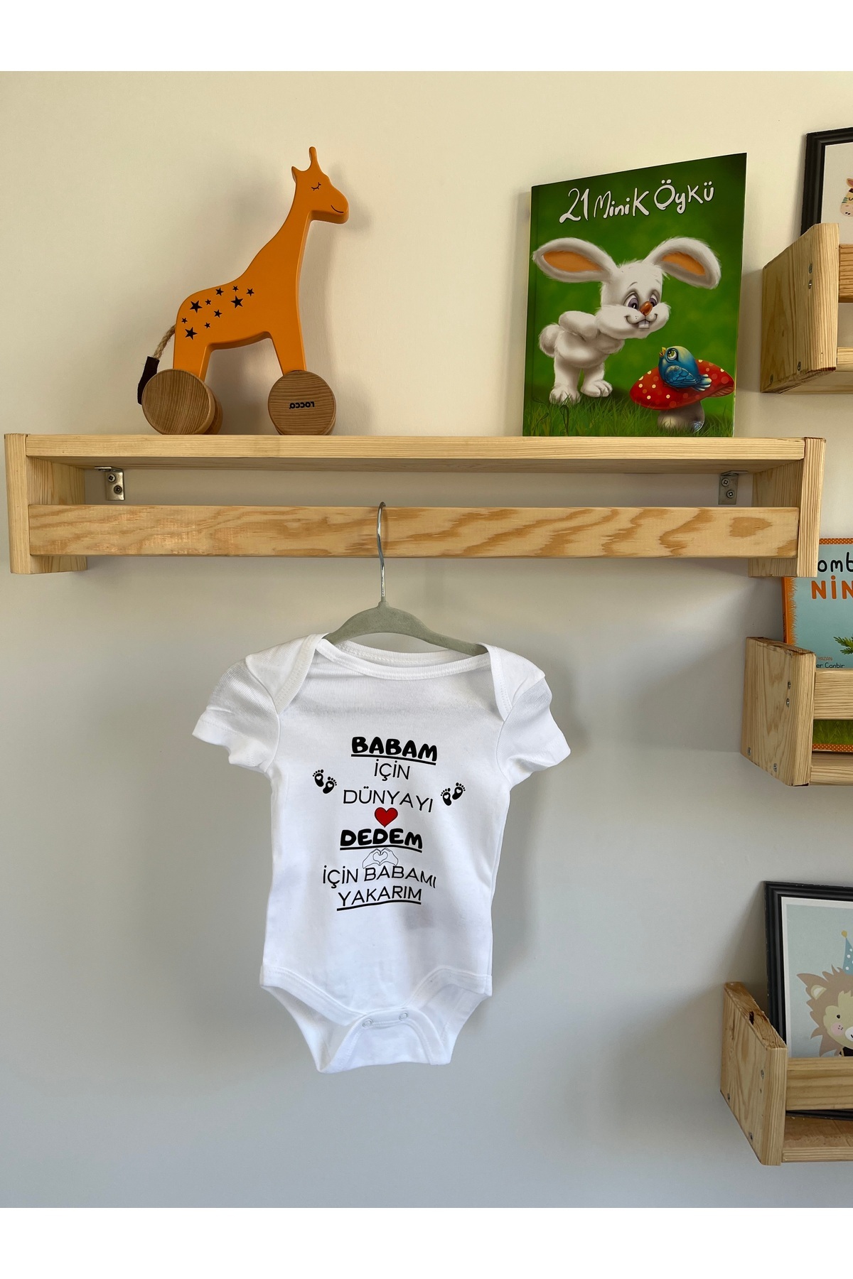 بادی نوزادی پسرانه – دخترانه سفید ARASBASKIEVİ | arasbaski31 اورجینال - تصویر 2