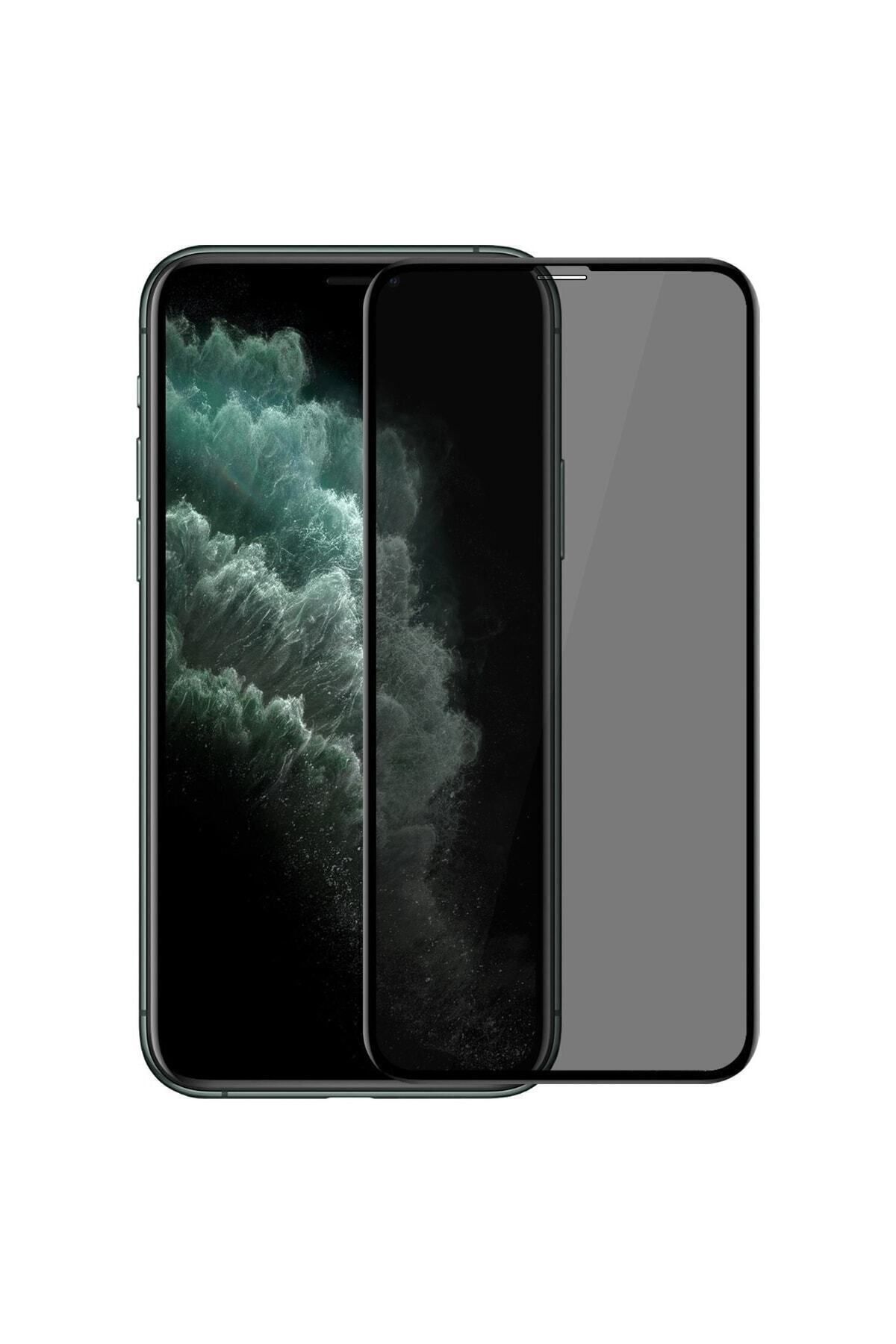 Iphone 11 Uyumlu Kırılmaz Cam Privacy Hayalet Tam Kaplayan Ekran Koruyucudur