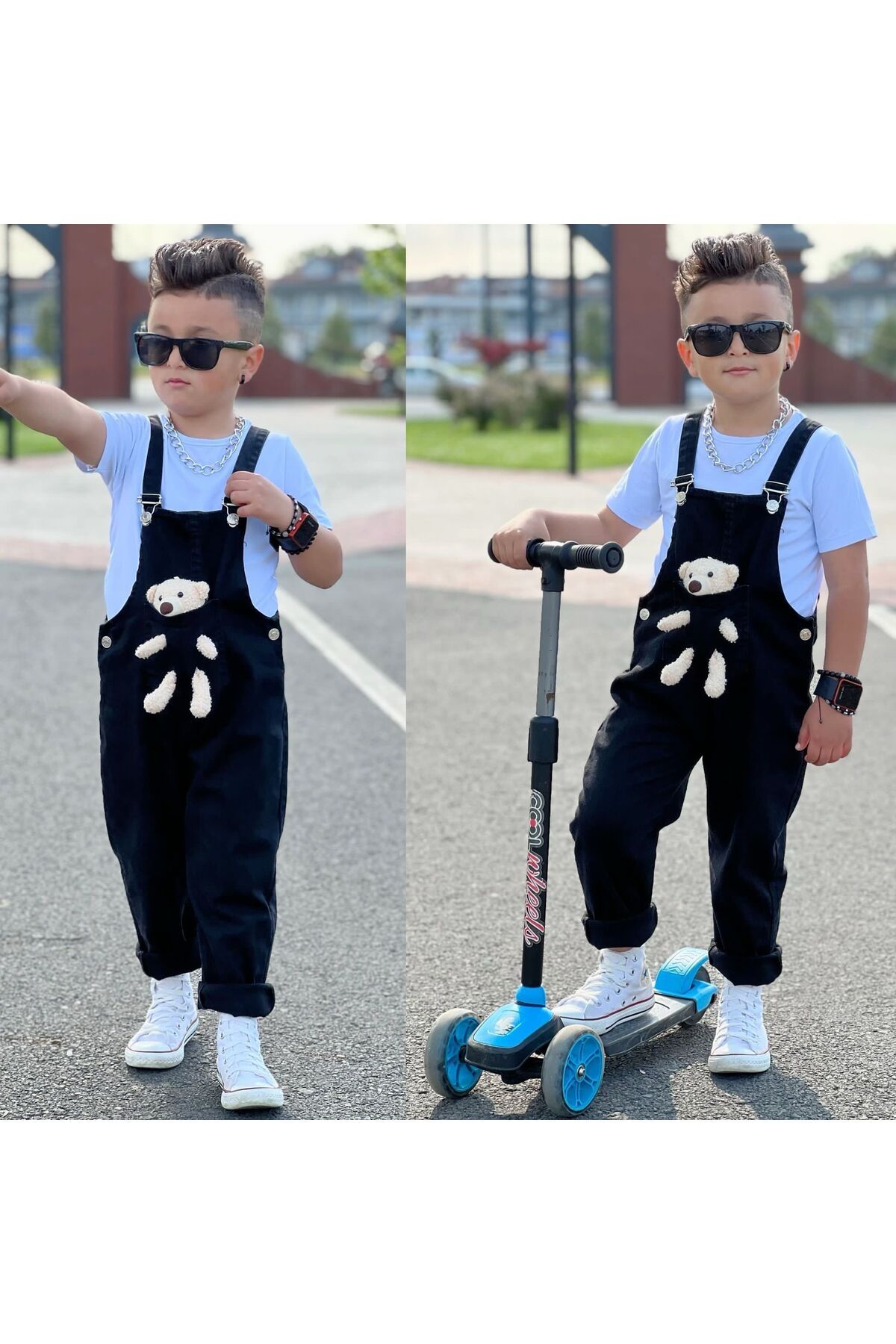 Unisex Salopet-Tişört Set