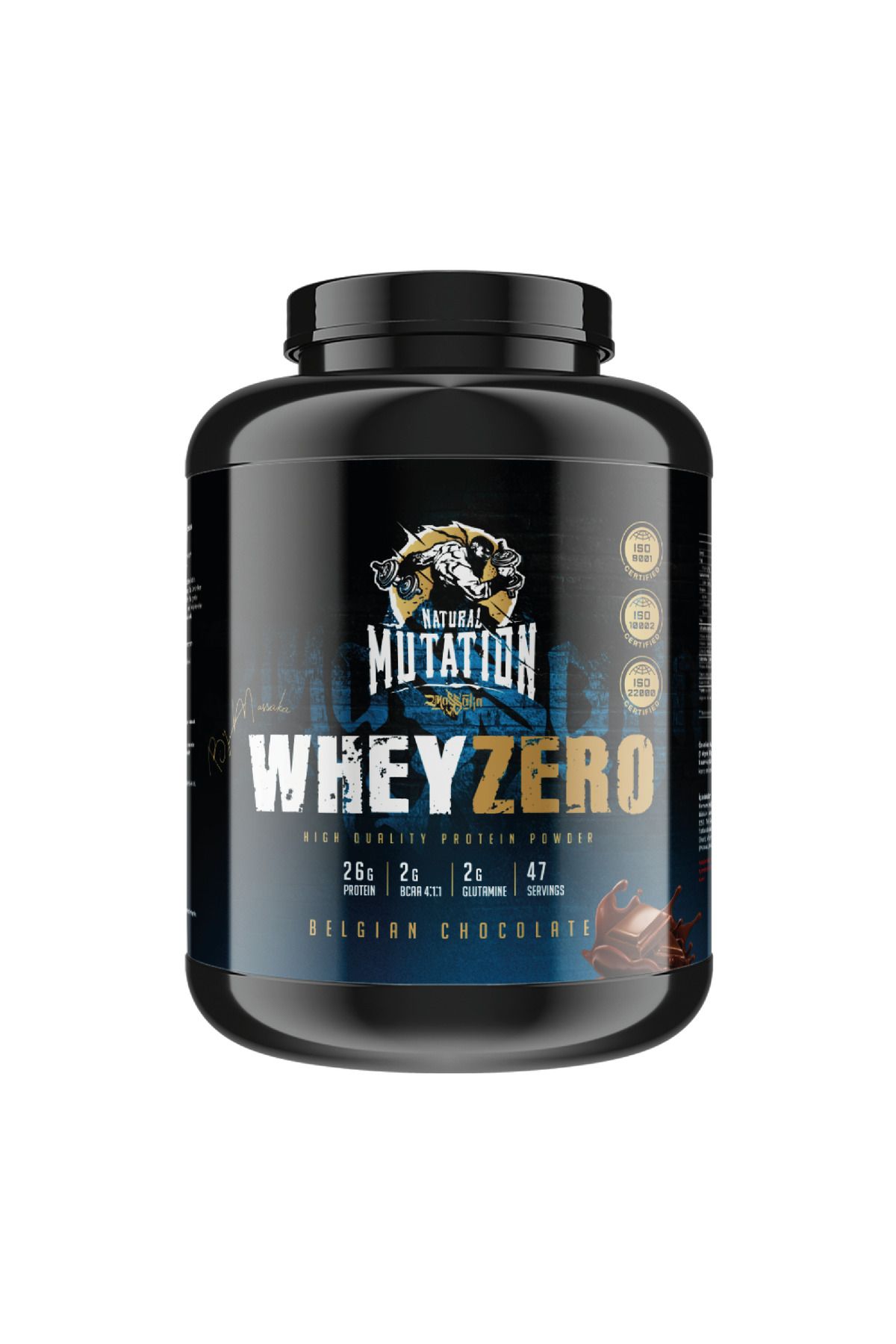 Natural Mutation Whey Zero İzole Protein Belçika Çikolatası 1.410 Gr 47 Servis