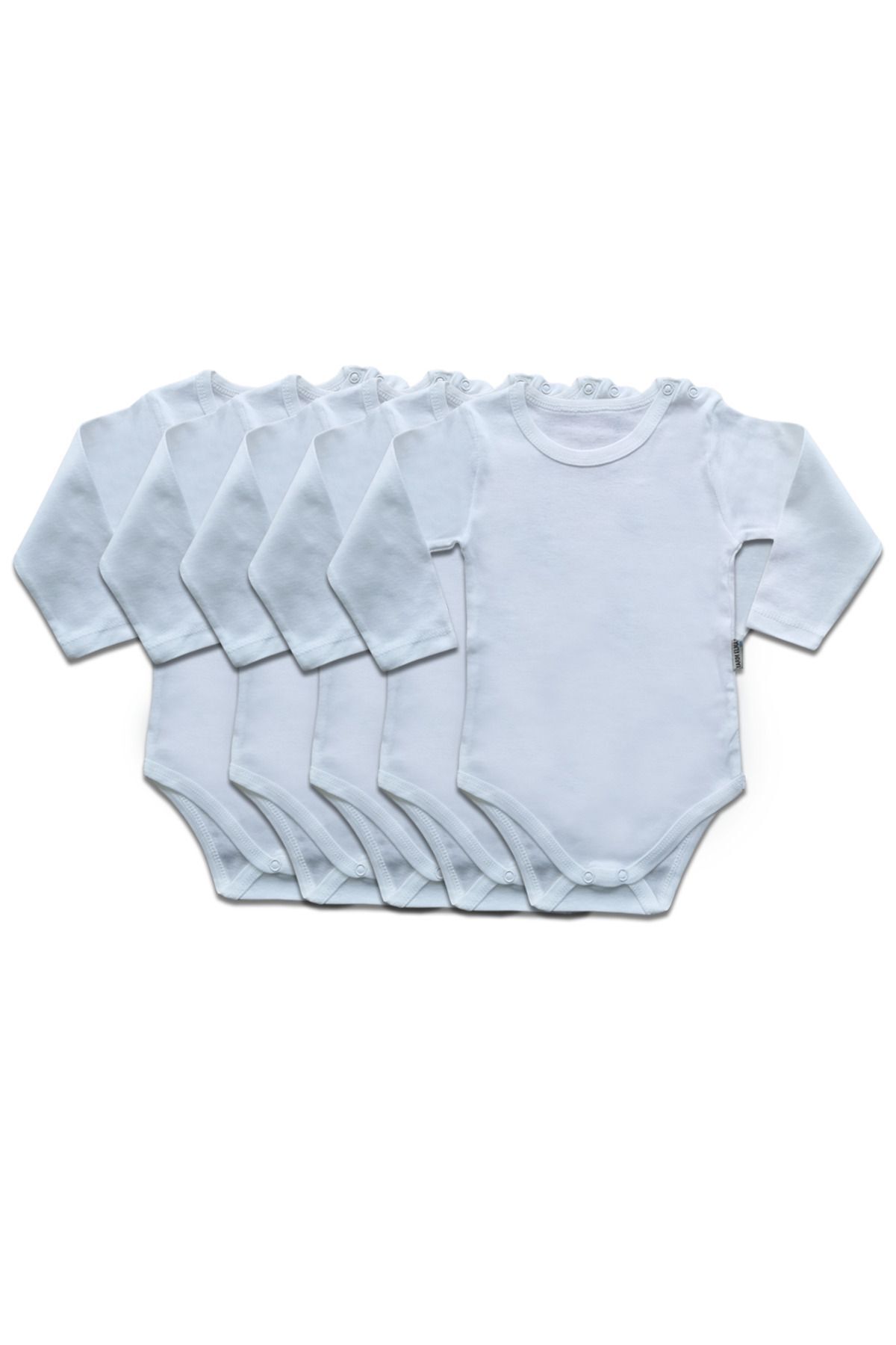 Uzun Kollu Çıtçıtlı Body 5'li Set (0-12 Ay)