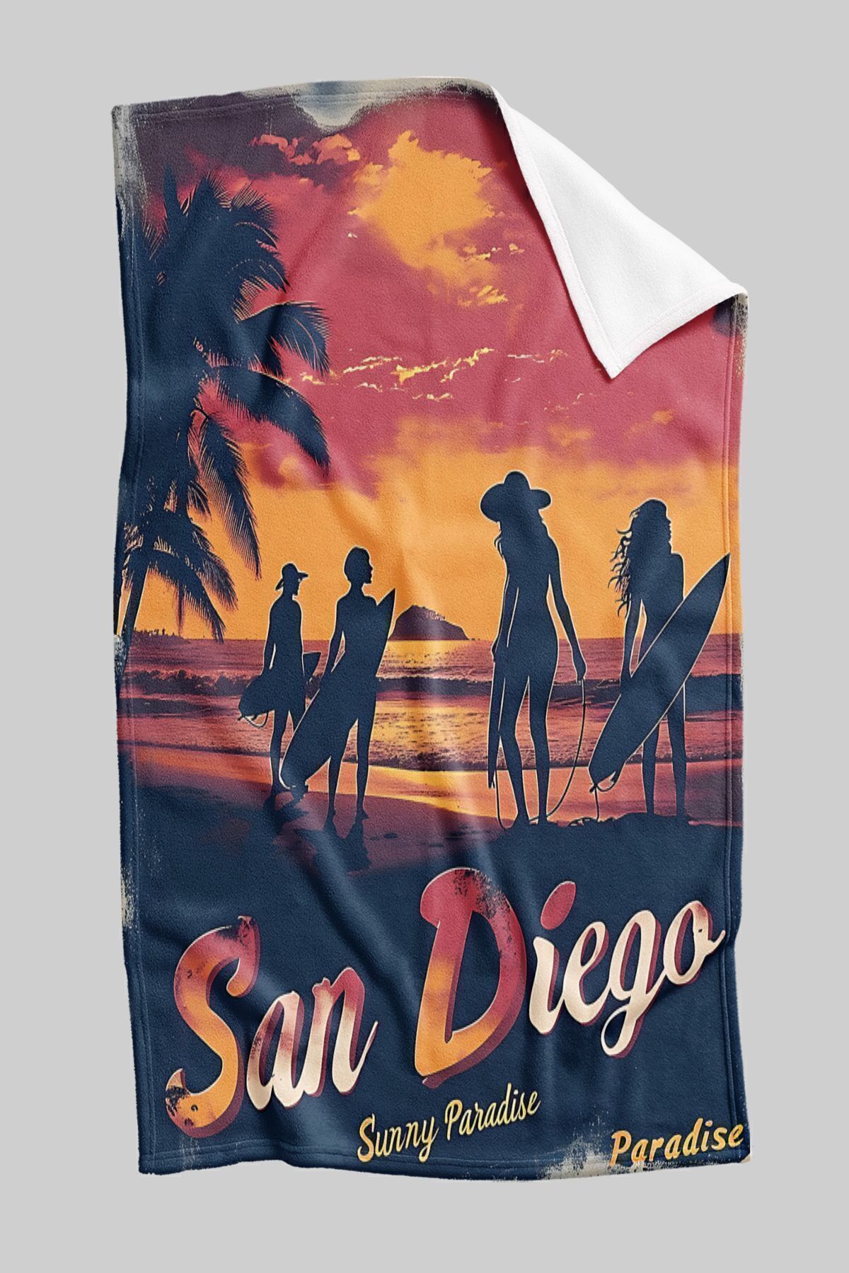 3D ELSE HALI-Patterned Light and Fast Drying Water Absorbent Microfiber Beach Towel 75x150 cm DSN15 4