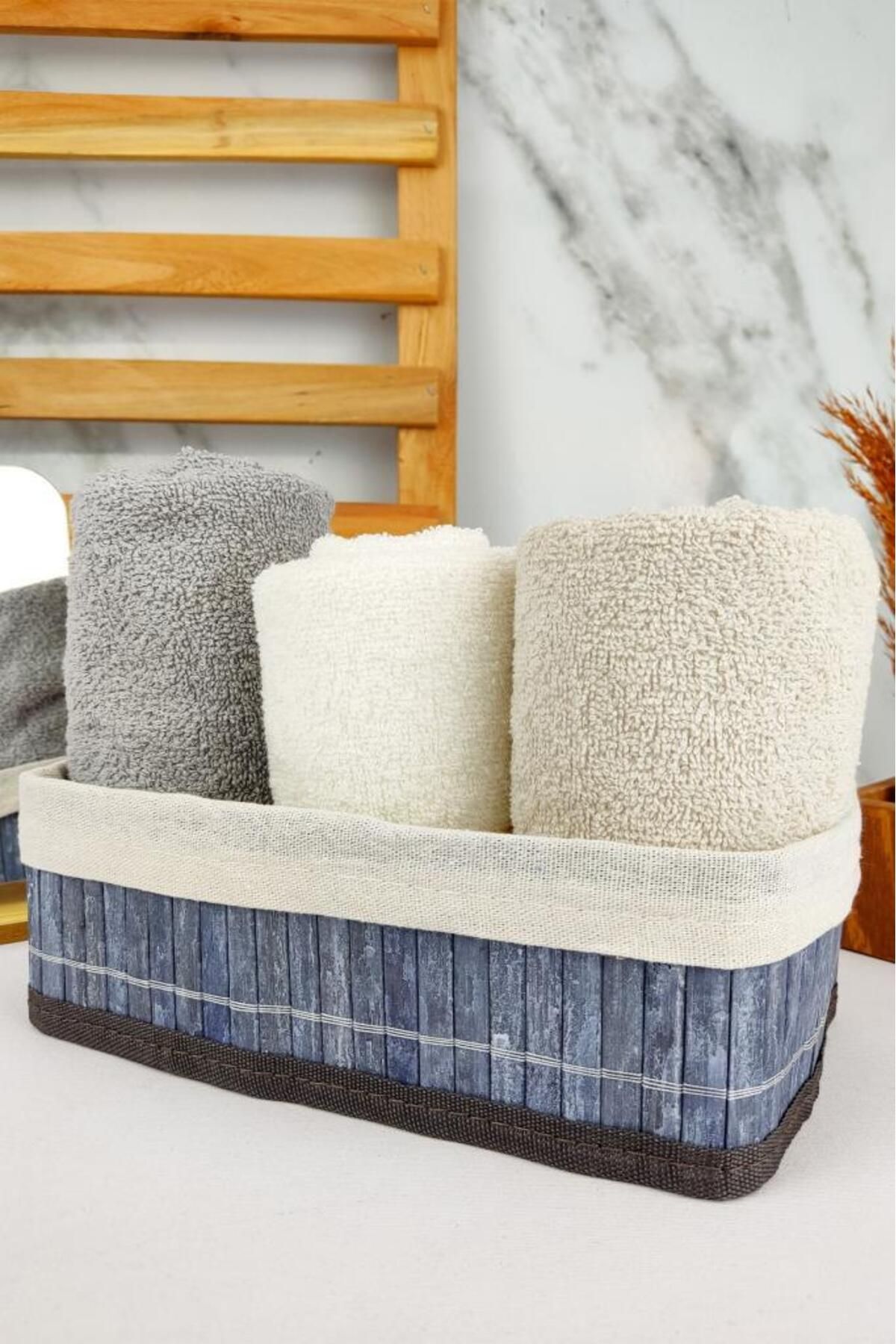 Digithome-Gray Bamboo Storage Box - Multi-Purpose, Small Size Organizer, 25X15X8 cm - Cl-6007-2 C1-1-121 4