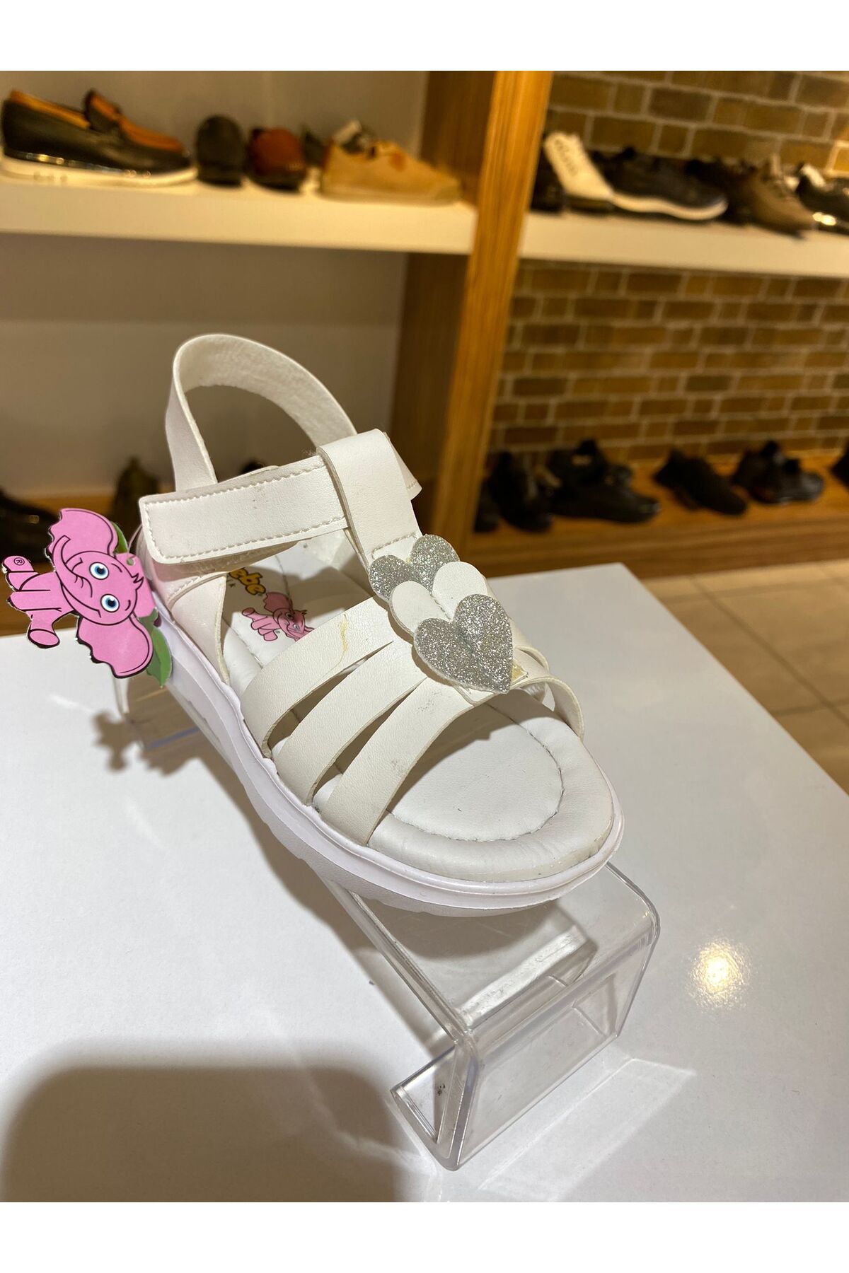 Şirin Bebe-Şırın Bebe - White Orthopedic Sandals for Girls 2
