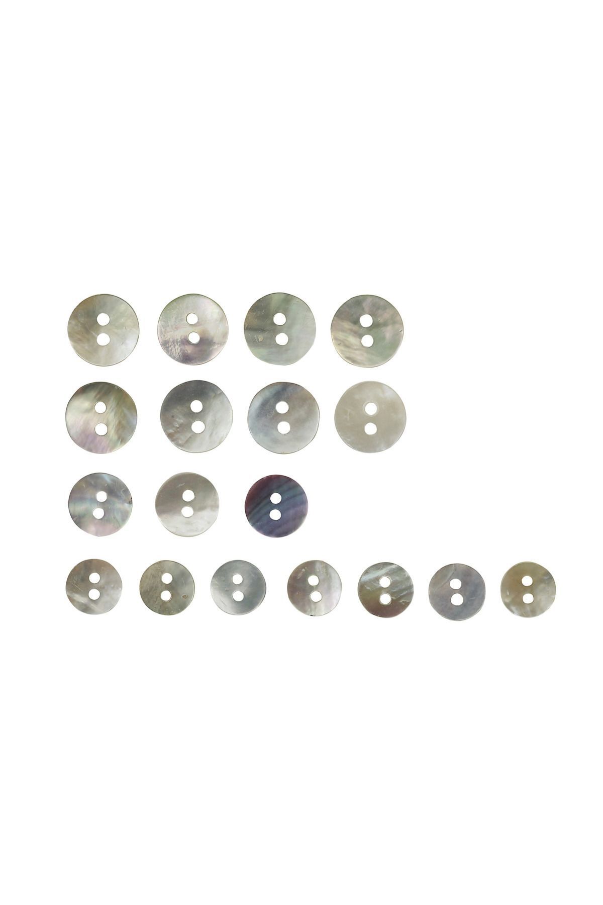 Final Düğme-17.5 Mm Round Model Genuine Seashell Button - 100% Mother of Pearl (10 PCS) 3