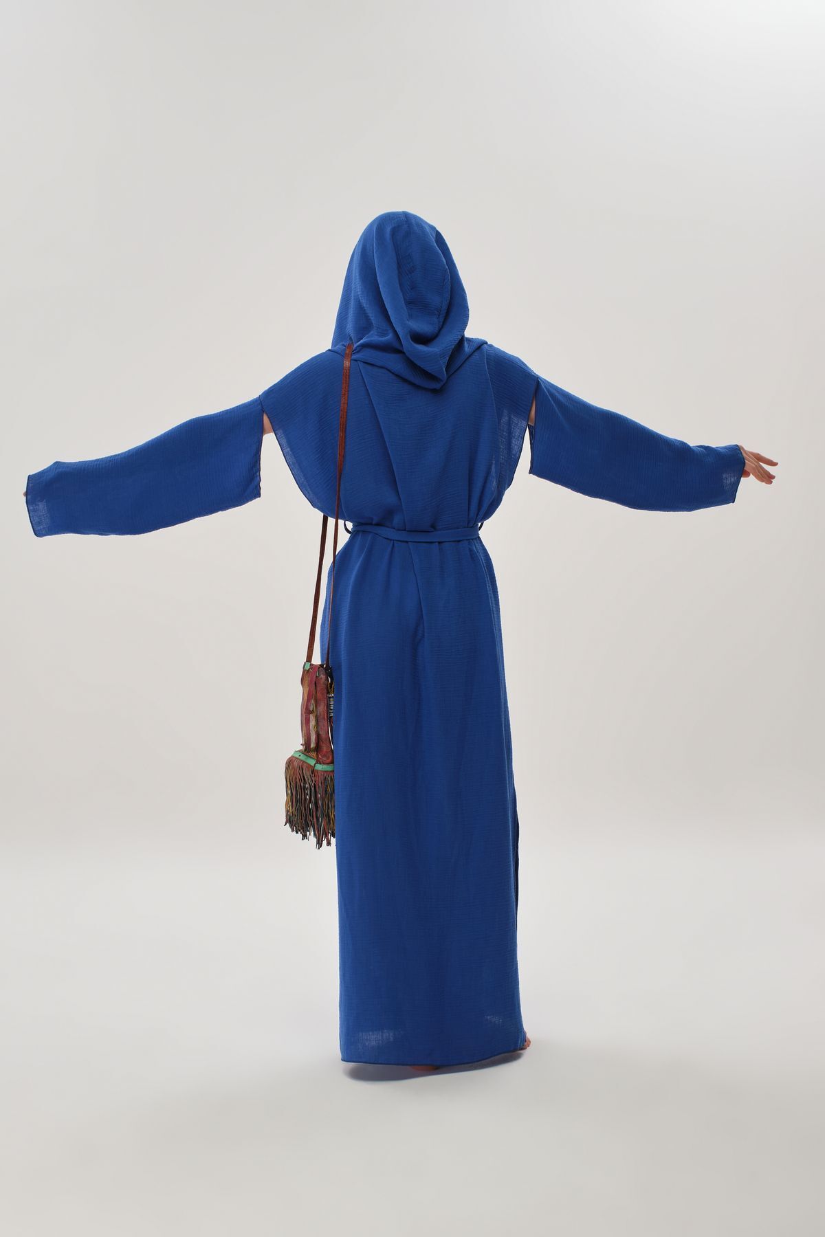 Eda Taşpınar-Hooded Kaftan TEKS-00053 5
