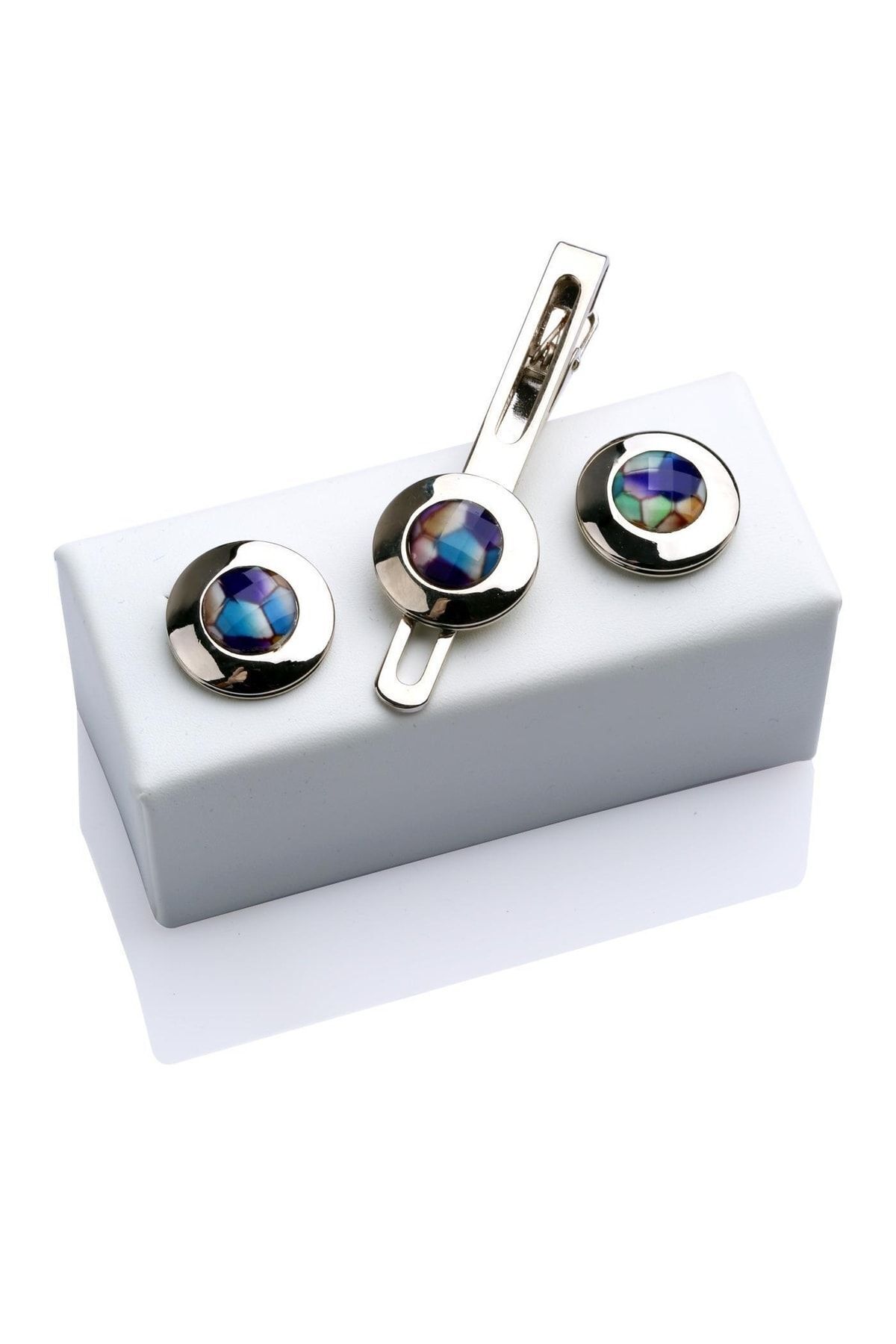  ست دکمه سرآستین و سنجاق کراوات KD333