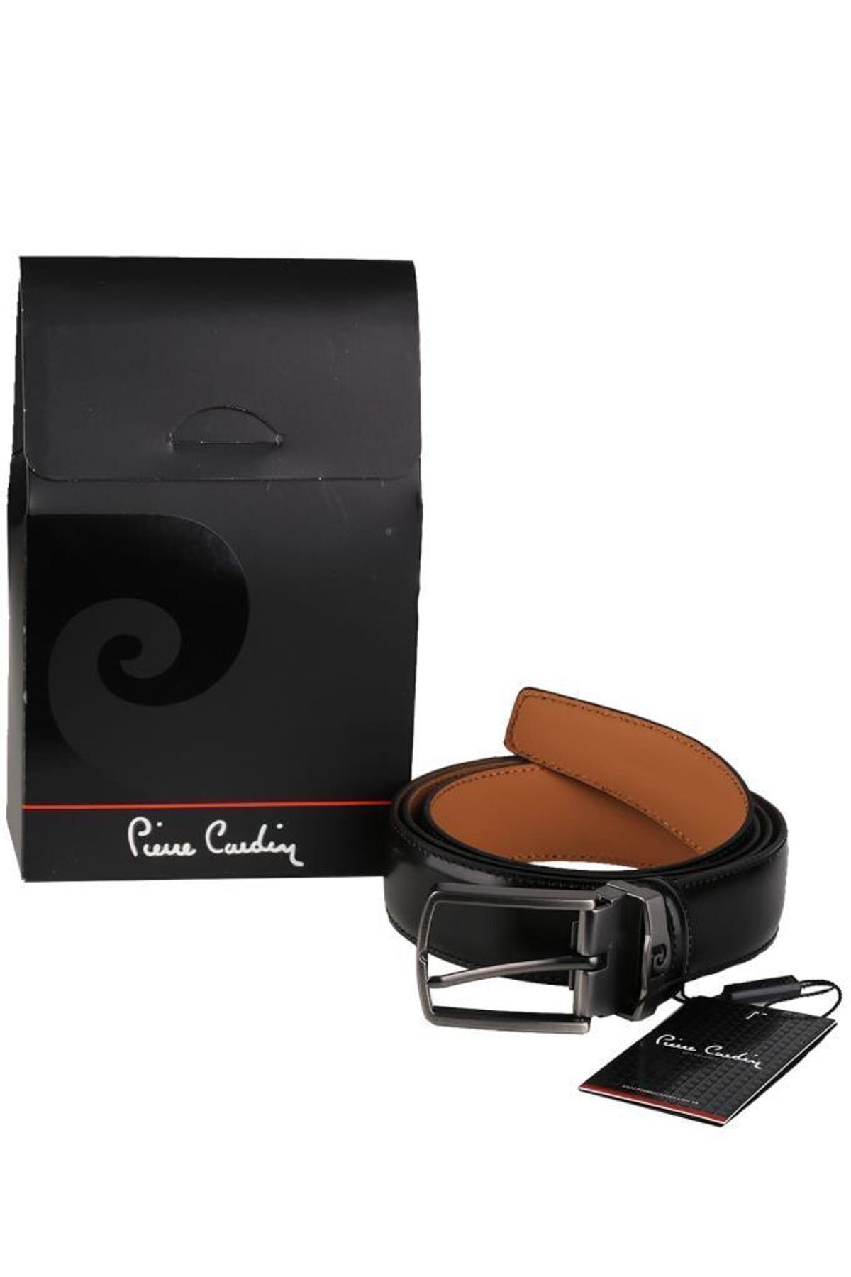 کمربند مشکی مردانه KE23 KRVT8690002224124 Pierre Cardin