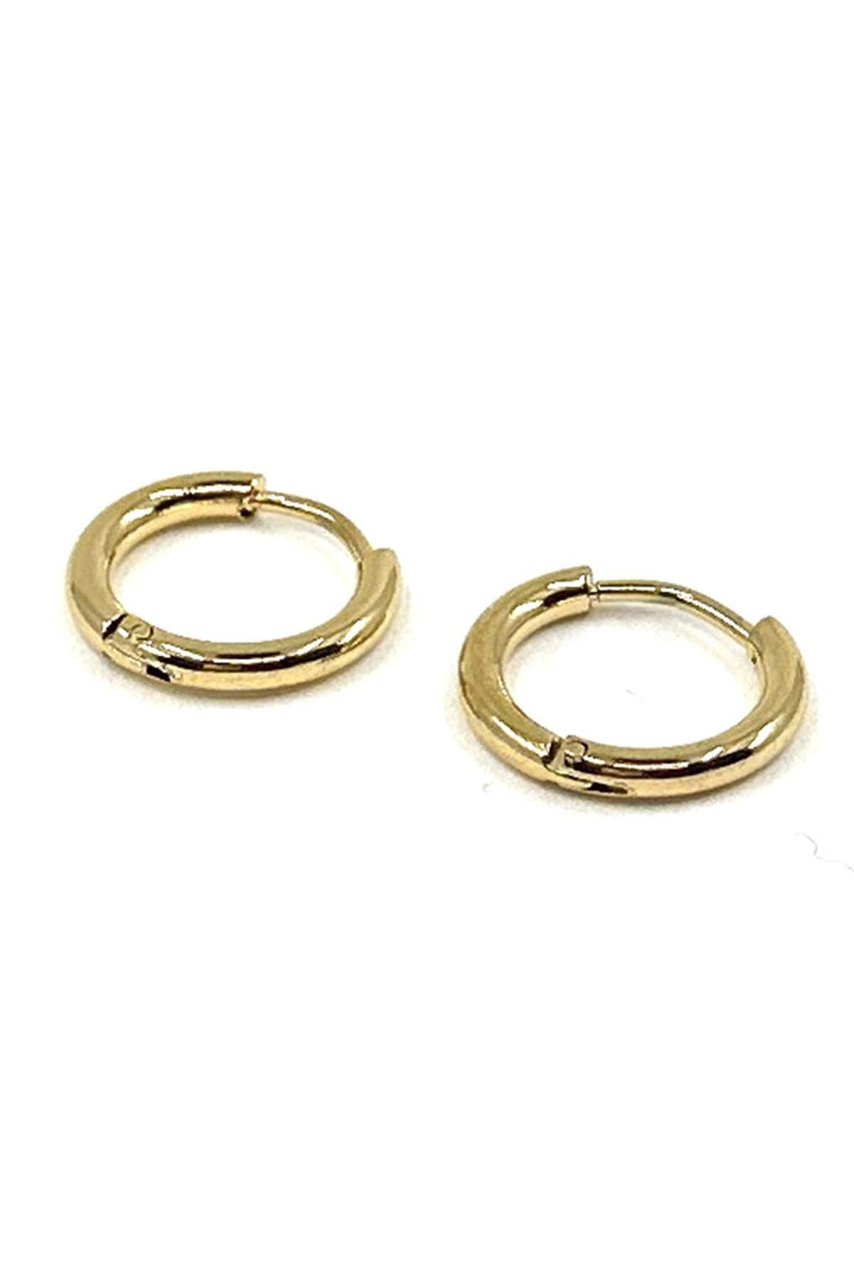  گوشواره‌های گرد طلایی یونیسکس EAR16