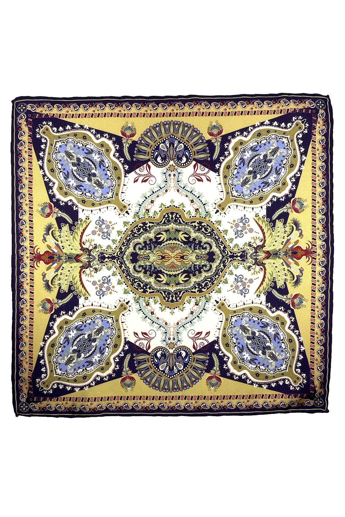  دستمال جیبی مردانه طرح سبز SPS623-103