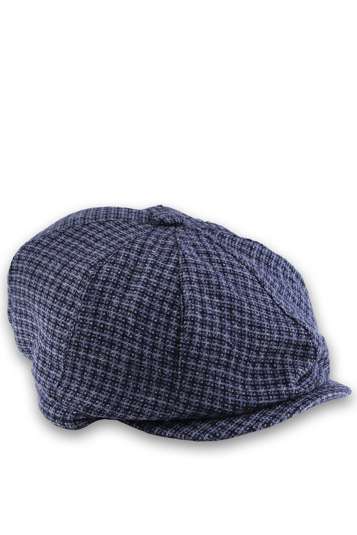  کلاه بیسبال پشمی آبی مردانه Kst37