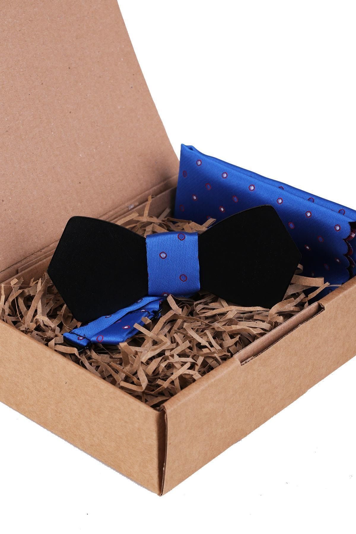  پاپیون چوبی آبی AHP418