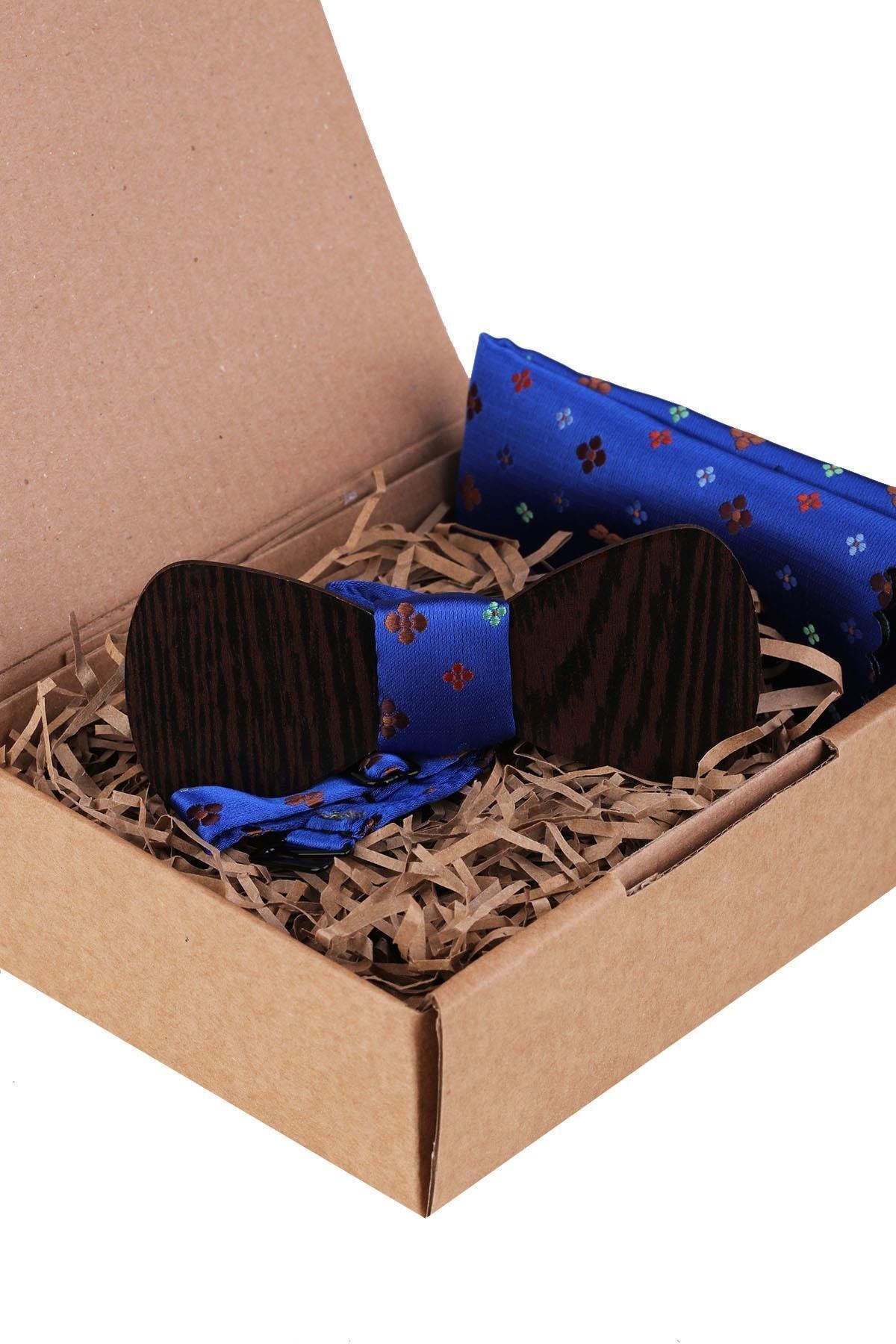  پاپیون چوبی آبی Ahp443