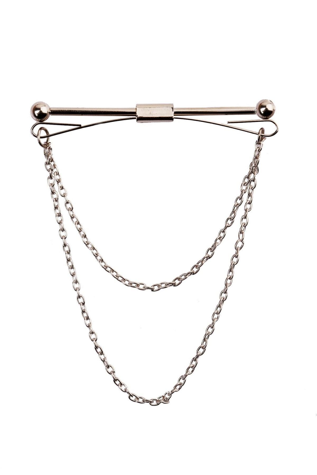  سنجاق یقه پیراهن نقره‌ای GI113