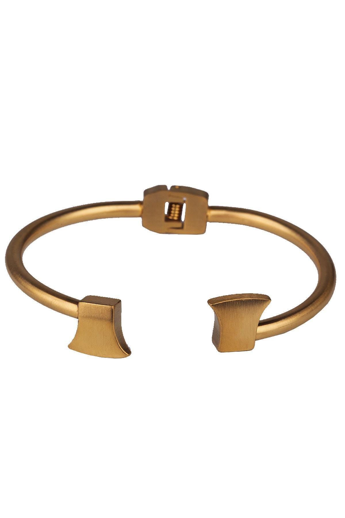  دستبند مردانه استیل طلایی Blk1560