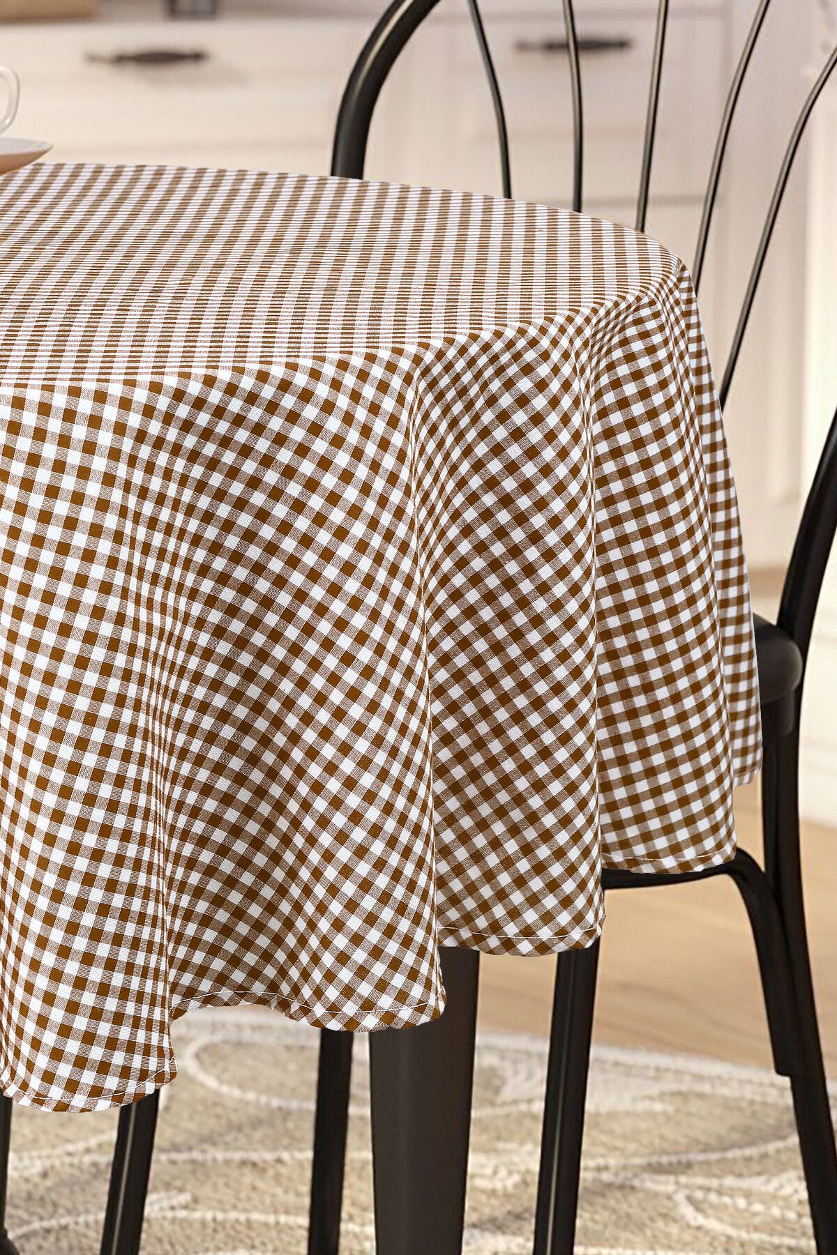 Soft Kare-Τραπεζομάντηλο Gingham Στρογγυλό 3