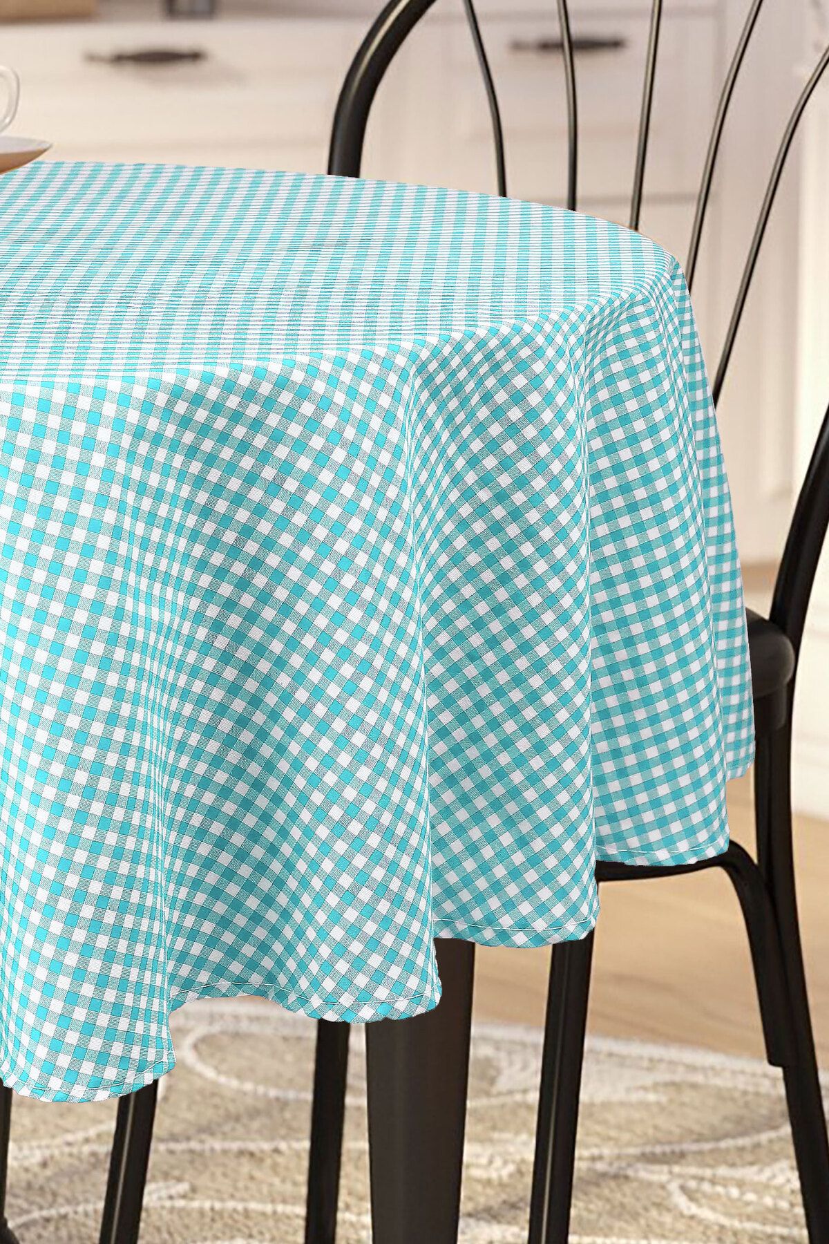 Soft Kare-Τραπεζομάντηλο Gingham Στρογγυλό 3