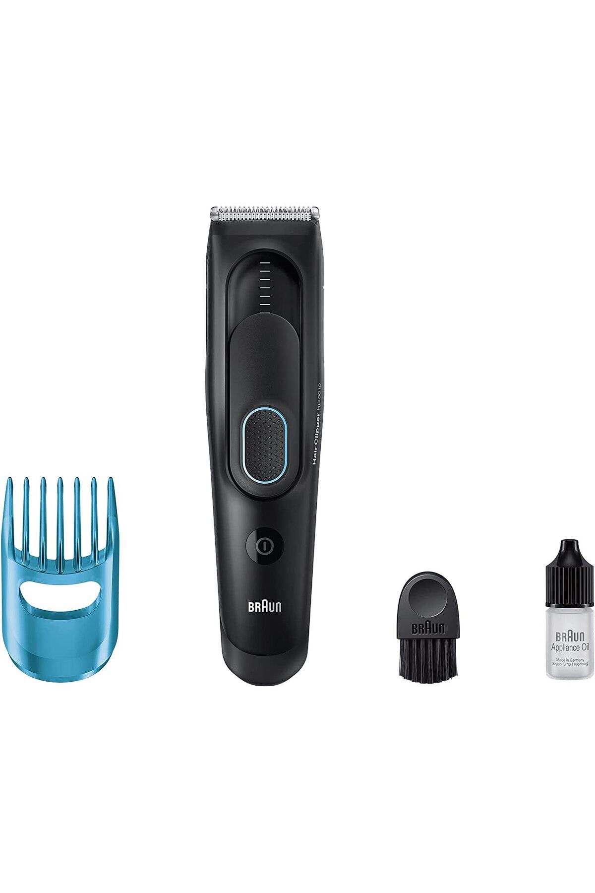 Braun-Hair Clipper 8 precise length, Ultra sharp blades, Dedicated comb, Memory SafetyLock - HC 5010 5