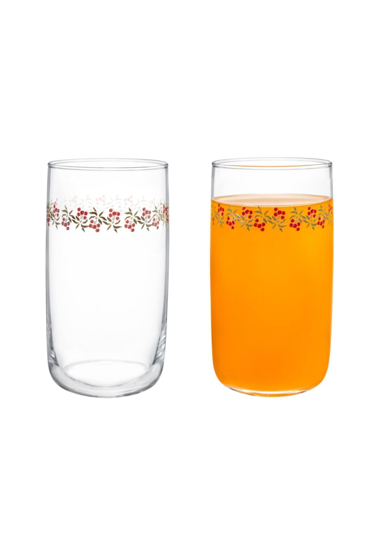 Madame Coco-Musette-cherry Bloom 4-Piece Soft Drink Glass Set - 365 ml 2