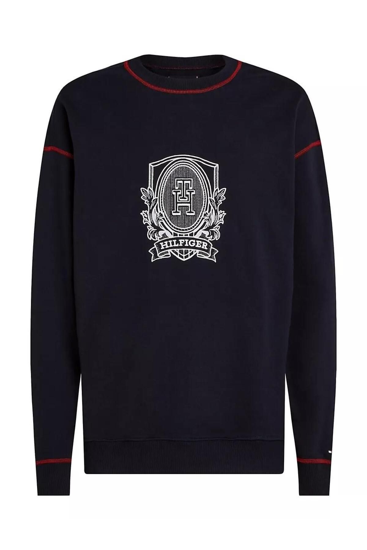 Tommy crest sweatshirt hotsell