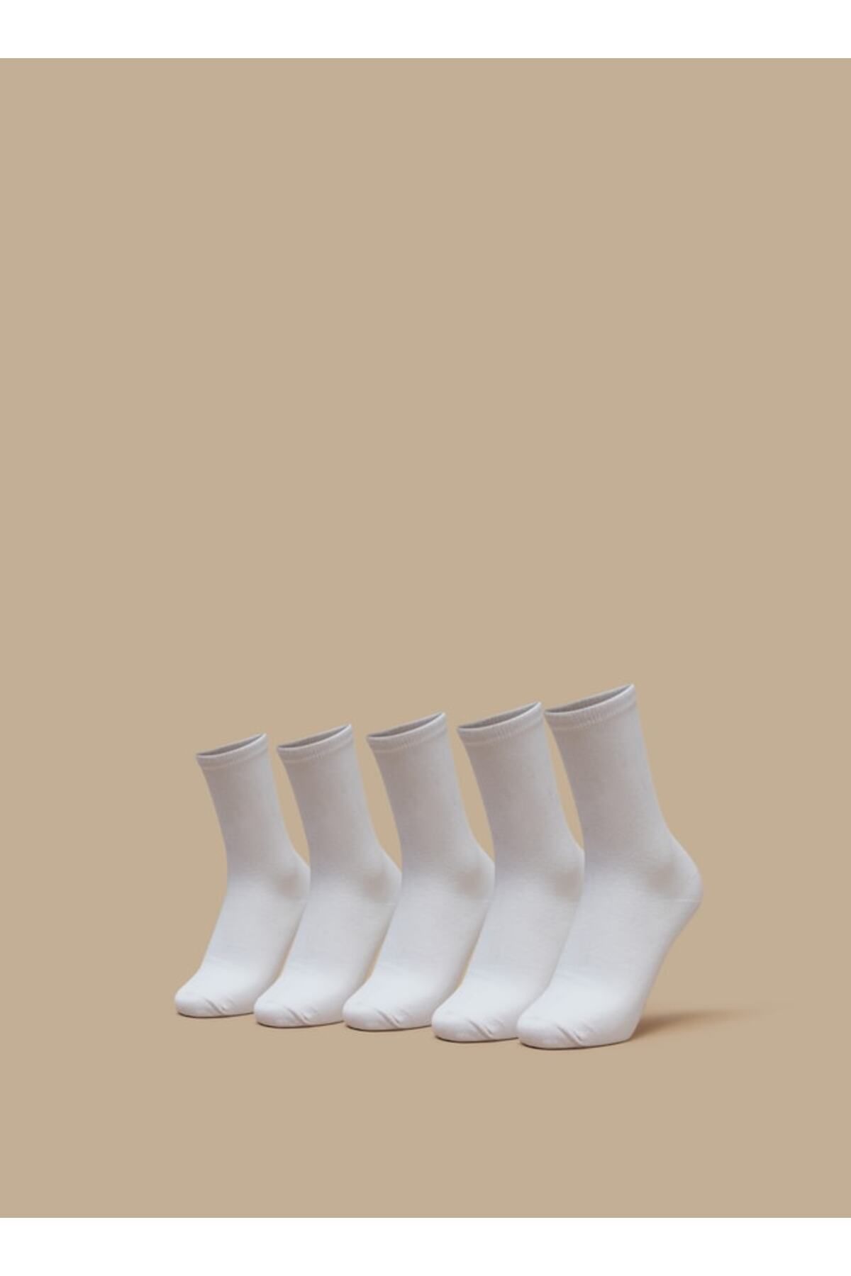 LBL by Shoexpress-Solid Crew Length Socks - Set of 5 1
