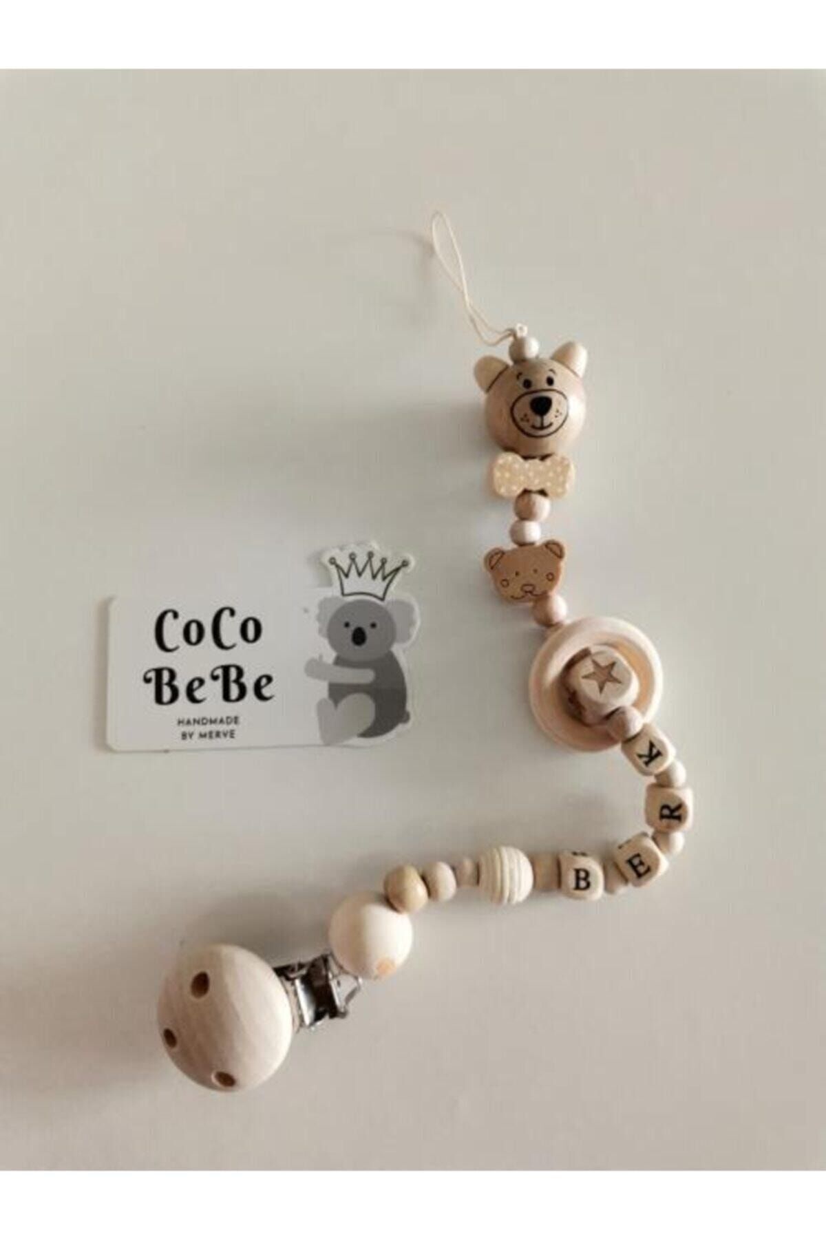 Coco Shoptr %100 Doğal Ahşap Emzik Zinciri fotoğrafı 2 (önizleme)