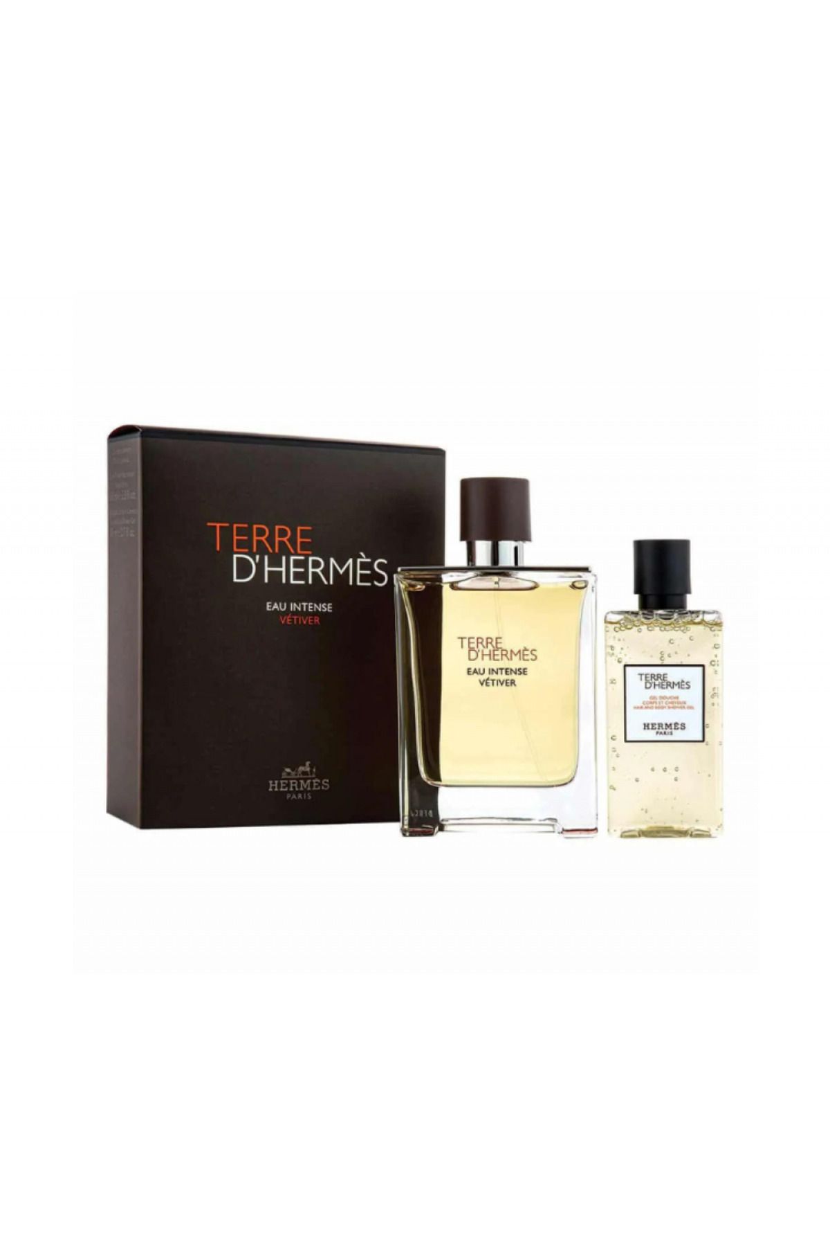 HERMES PARIS-Terre D'Hermes Eau intense vetiver EDP 100ml+ SG 80ml 1